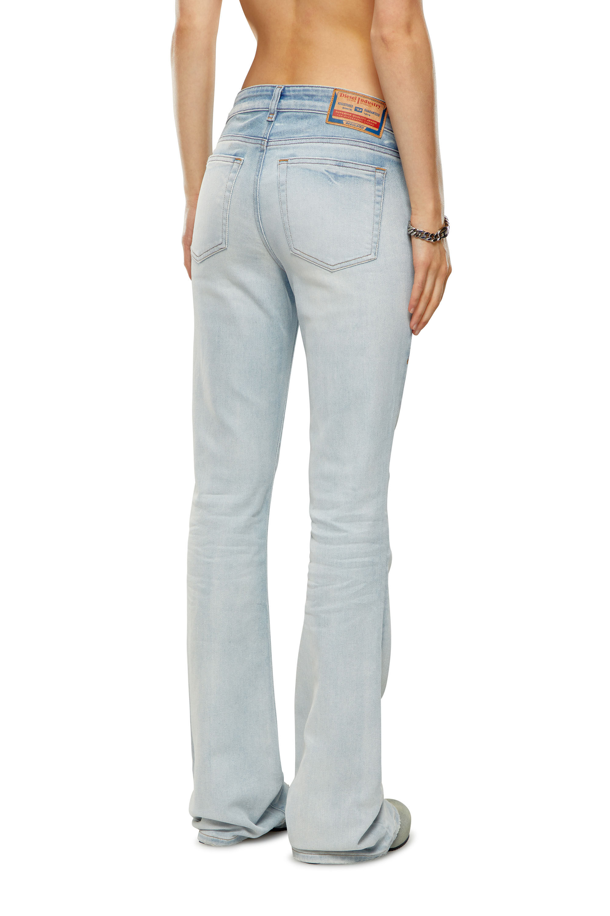 Diesel - Bootcut and Flare Jeans 1969 D-Ebbey 09H73, Blu Chiaro - Image 4