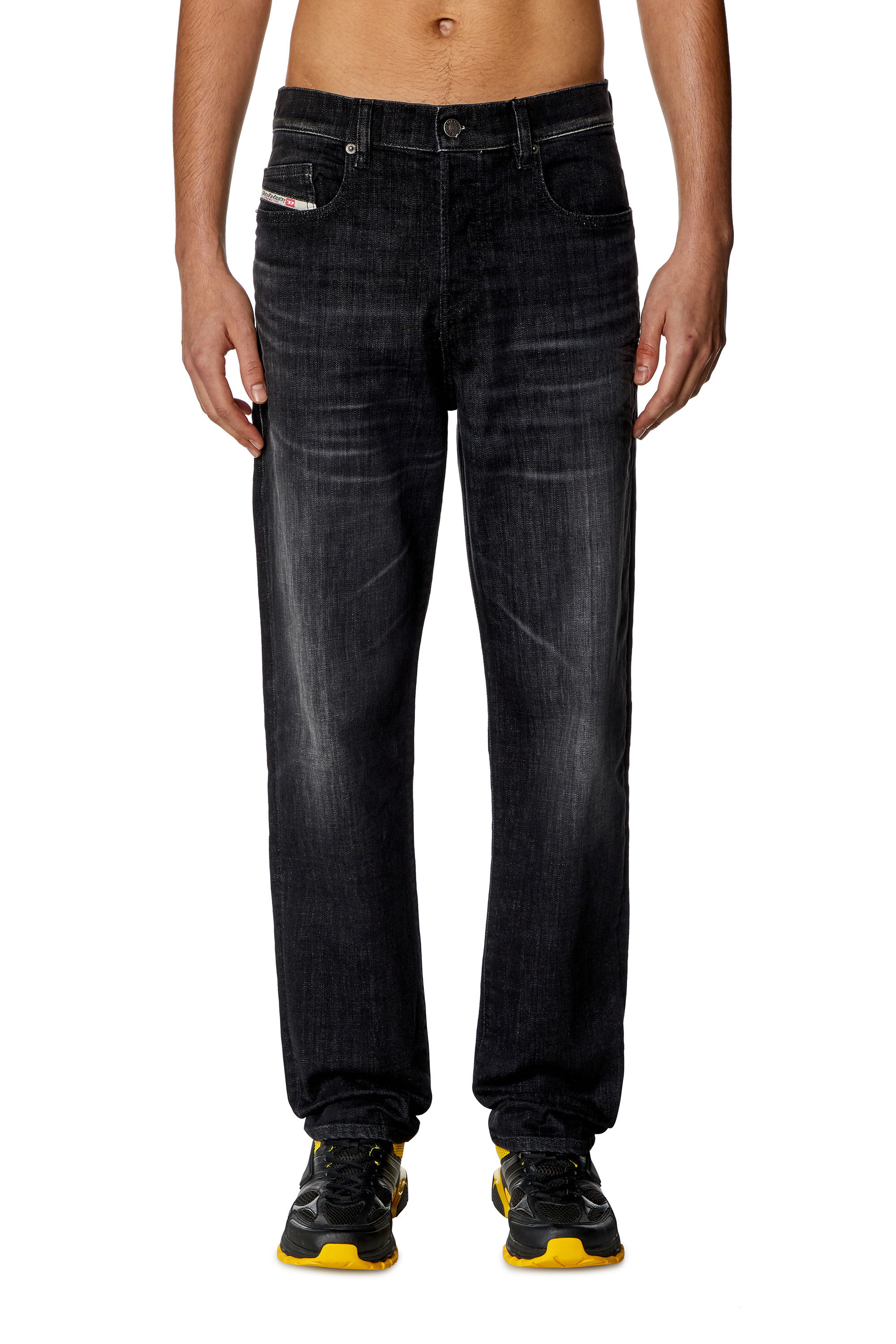 Diesel - Homme Straight Jeans 2020 D-Viker 09H34, Noir/Gris foncé - Image 3