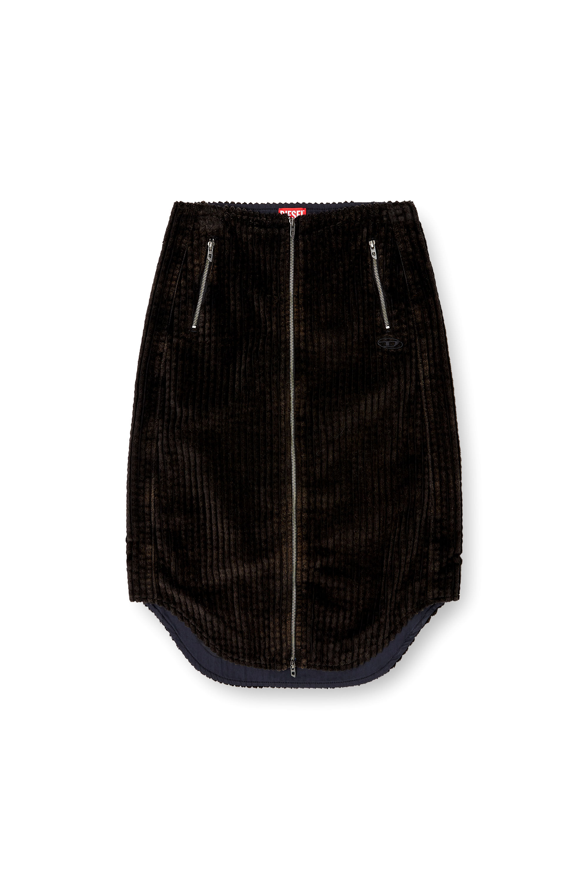 Diesel - O-LLIPOP, Gonna midi in cotone con zip Donna in ToBeDefined - 2