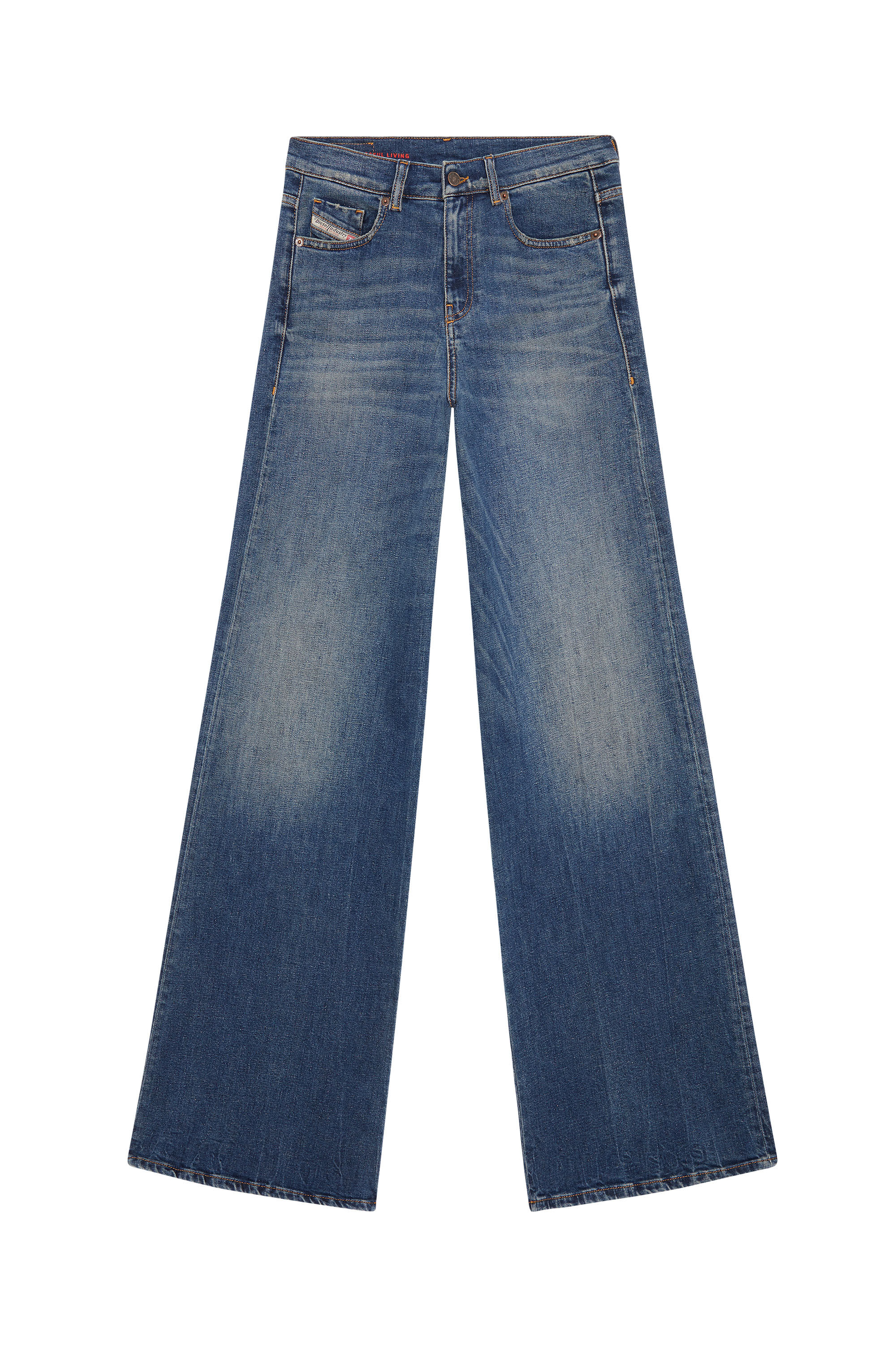 Diesel - 1978 09E66 Bootcut and Flare Jeans, Blu Scuro - Image 2
