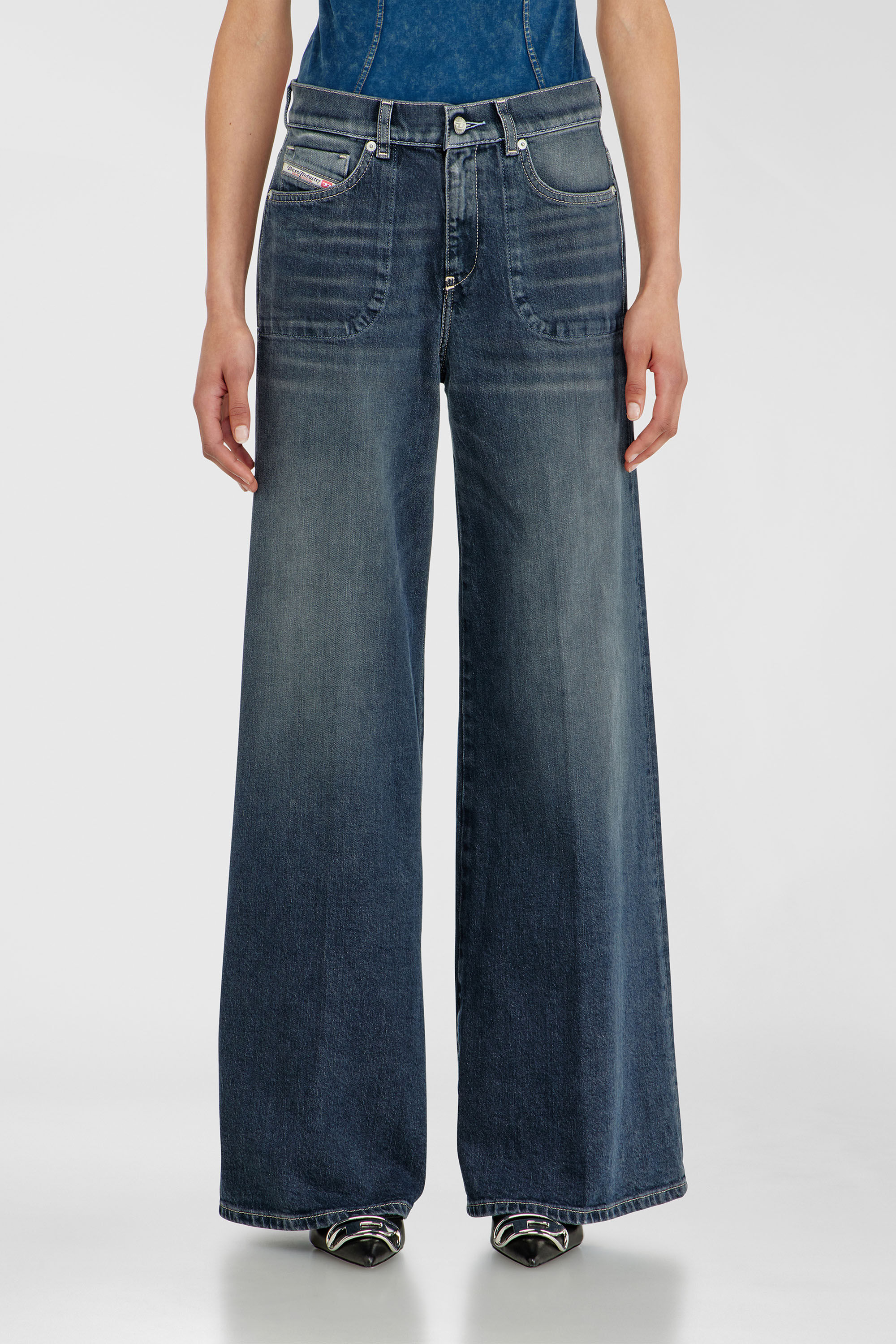 Diesel - Damen Flare Jeans 1978 D-Akemi 007EI, Dunkelblau - 4