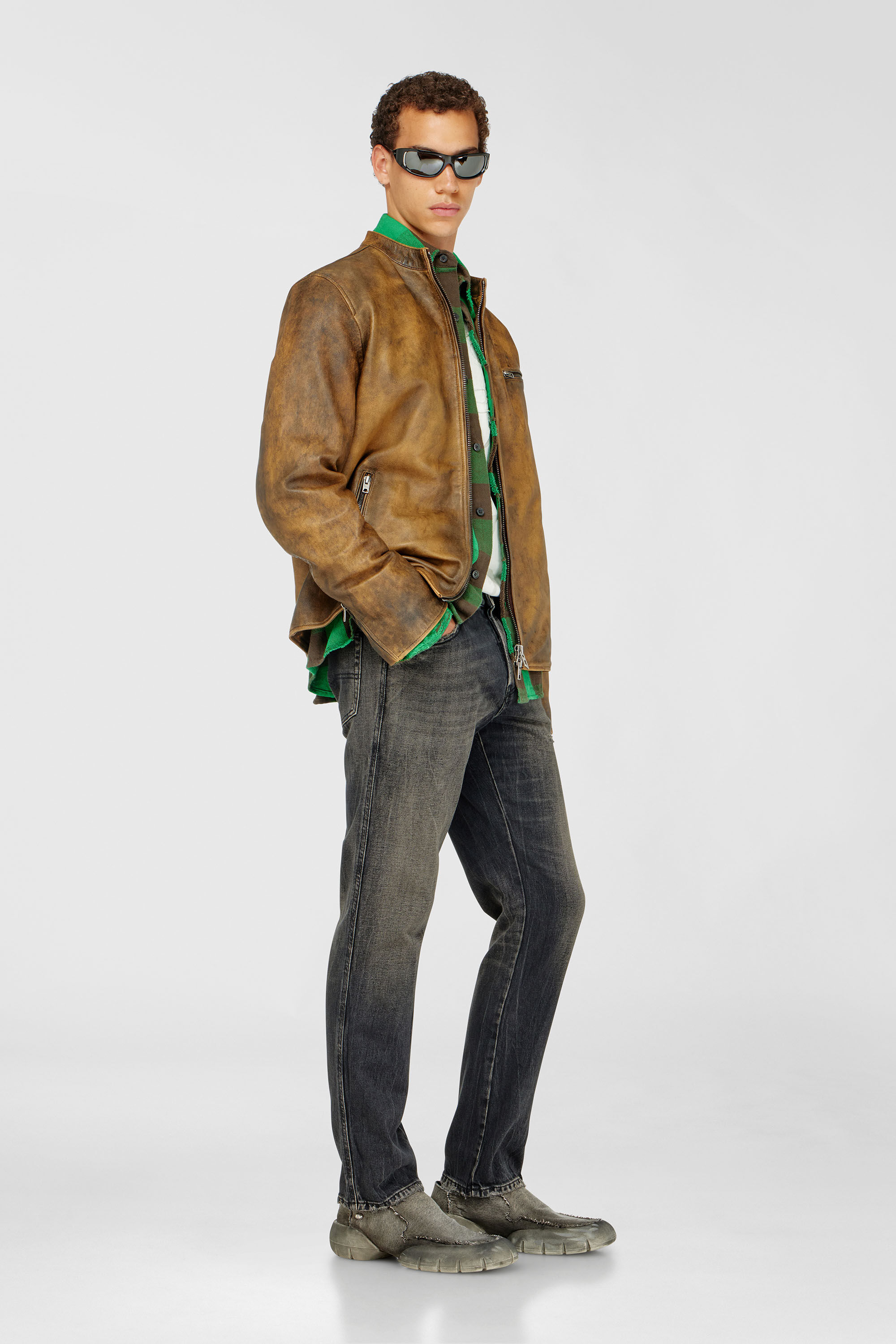 Diesel - Slim Jeans 1993 D-Vyl 09P46 Homme, Noir/Gris fonc&eacute; - Image 2