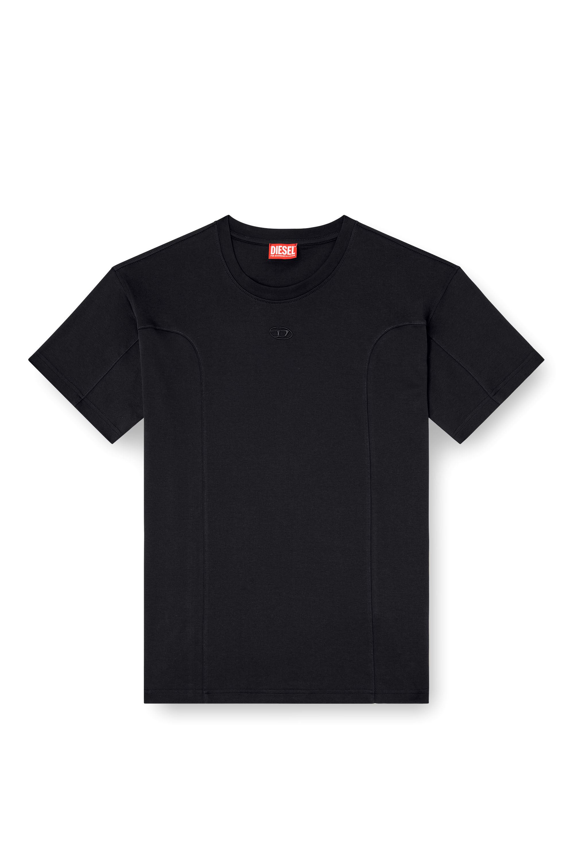 Diesel - T-NORM-INT, Herren Kurzarm-T-Shirt mit Einsätzen in null - 2