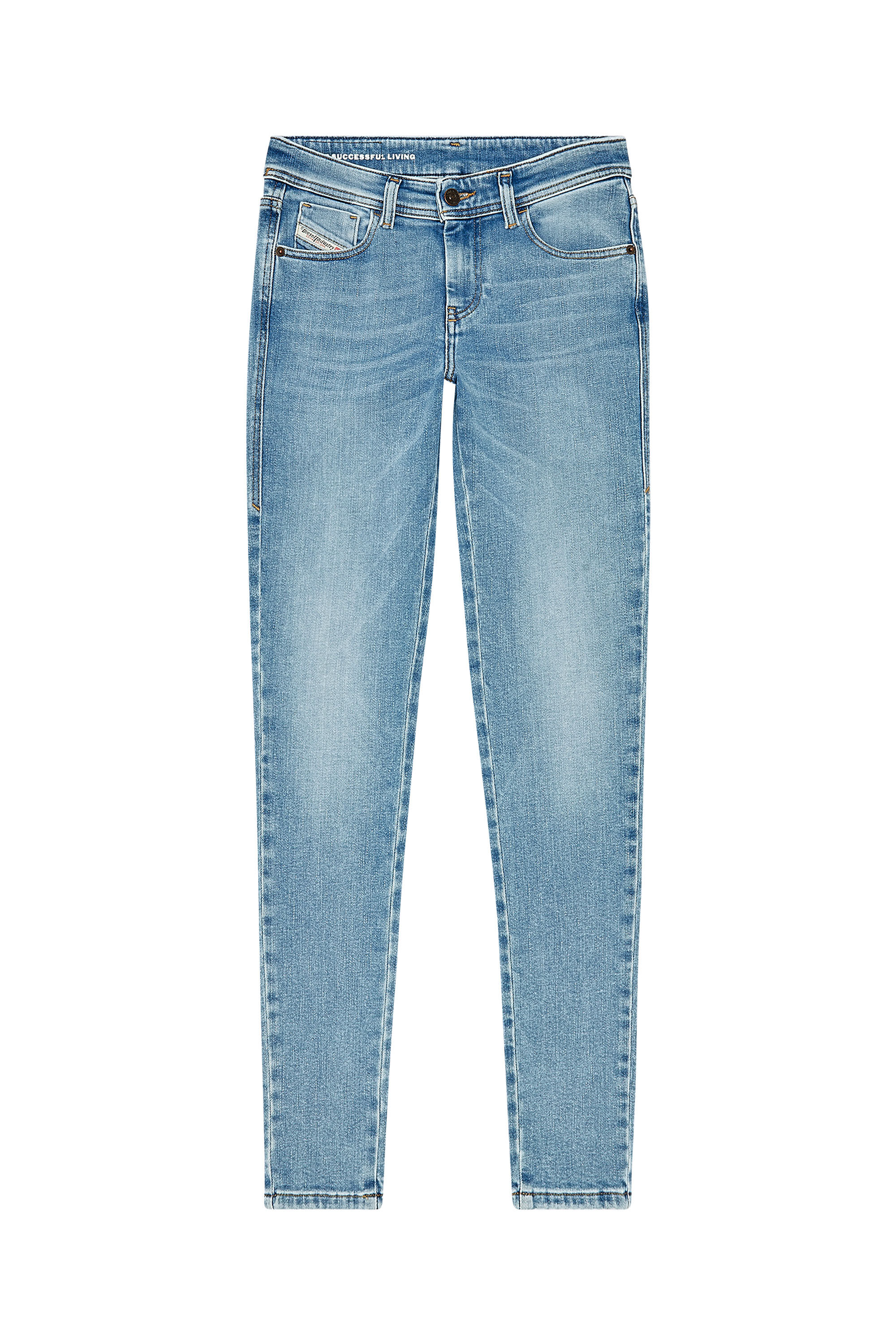 Diesel - Super skinny Jeans 2017 Slandy 09H85, Blu Chiaro - Image 2