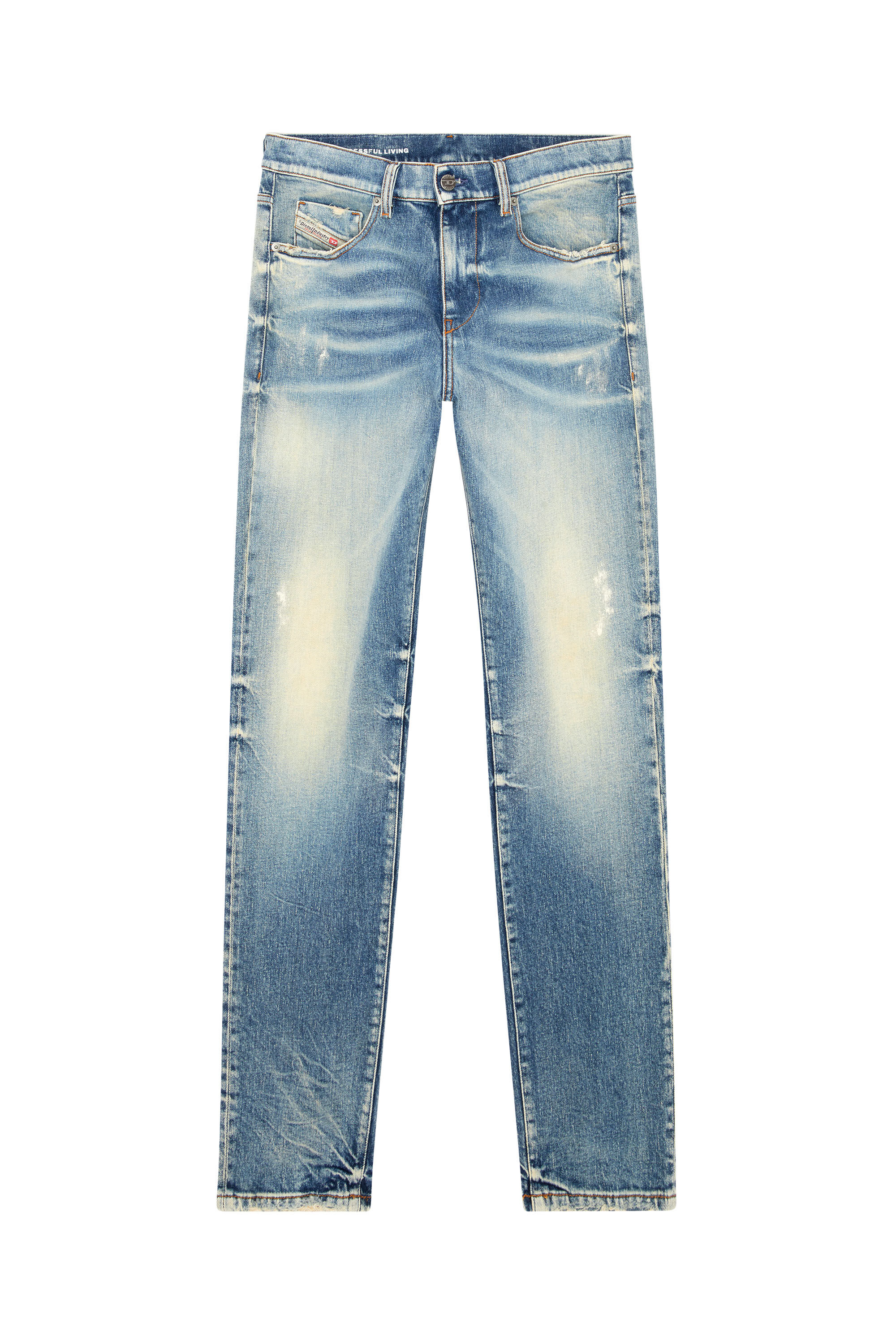 Diesel - Slim Jeans 2019 D-Strukt 007V8, Blu medio - Image 2