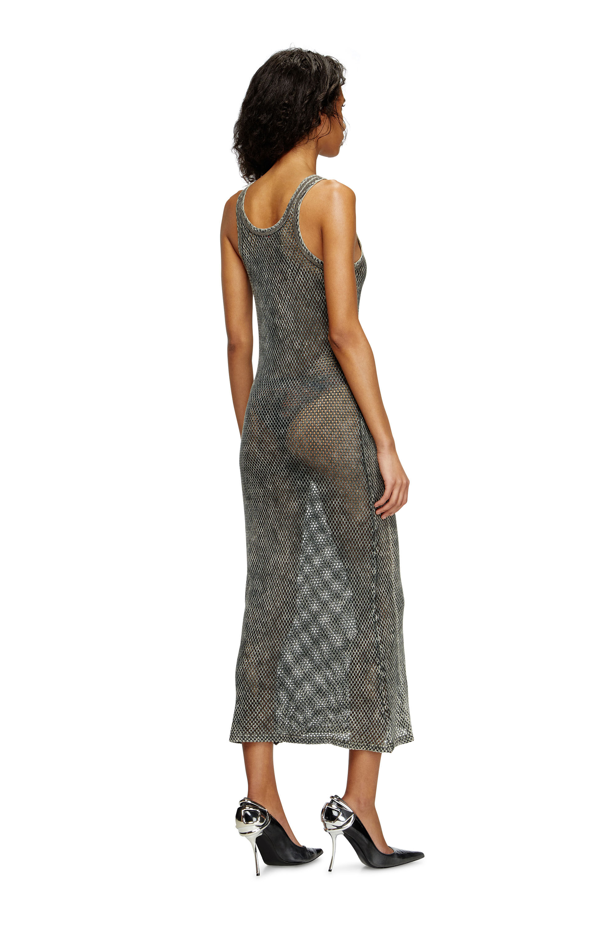 Diesel - MAEVE-UTLT, Maxi maglia da mare in rete Donna in Marrone - 2