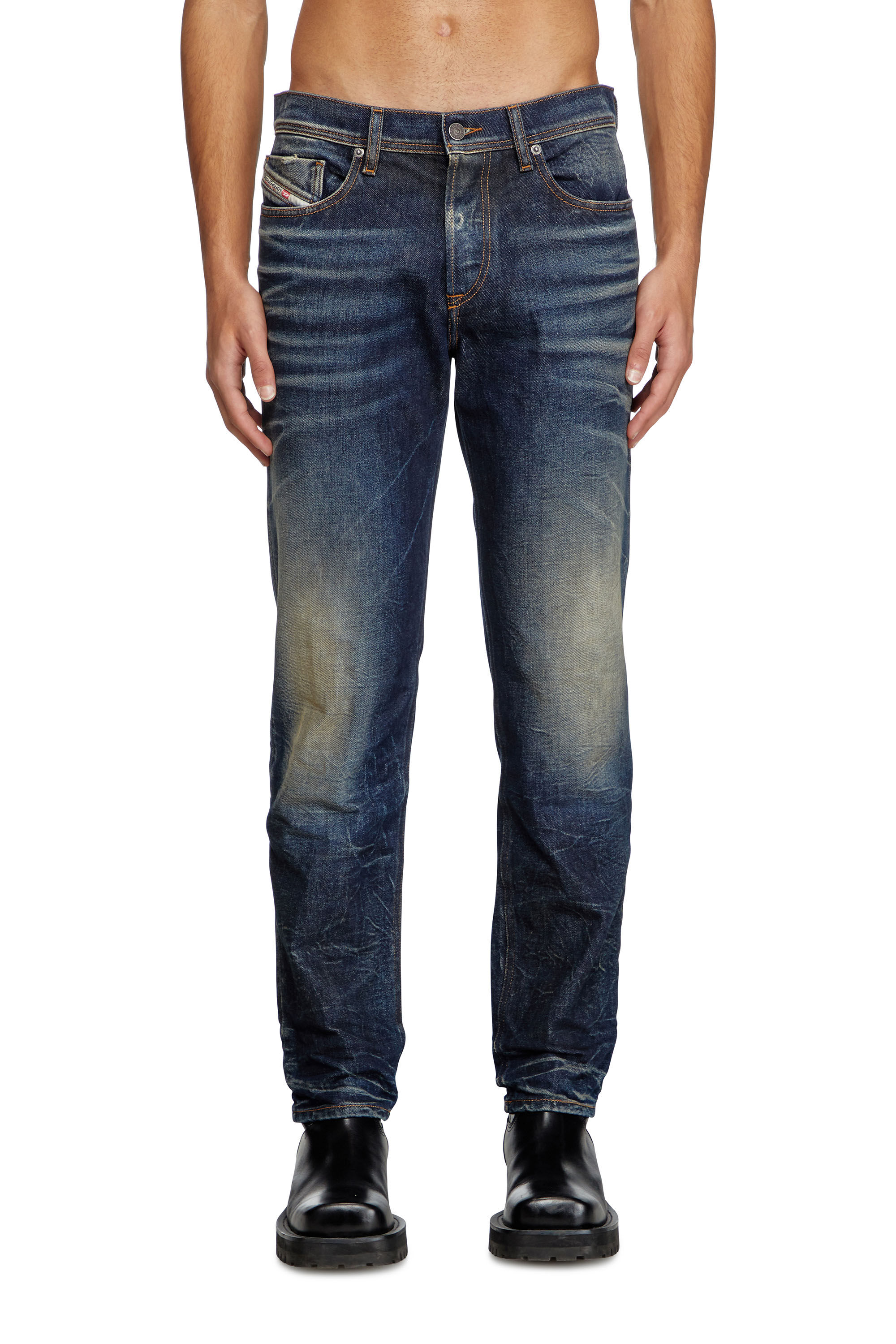 Diesel - Regular Jeans 2023 D-Finitive 09L22 Uomo, Blu Scuro - Image 3