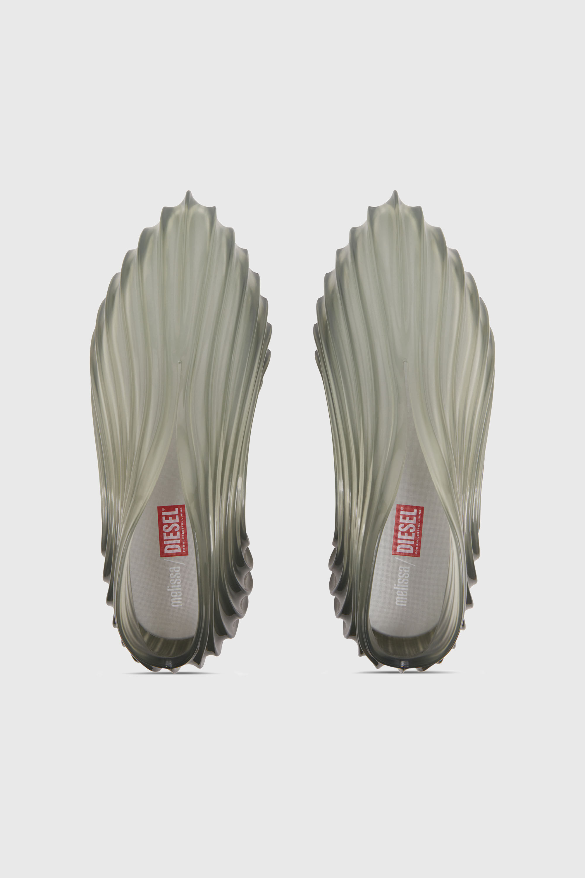 Diesel - MELISSA QUANTUM SNEAKERS X, Unisex Sneaker zum Schl&uuml;pfen aus Melflex&reg; in Hellgrau - 4