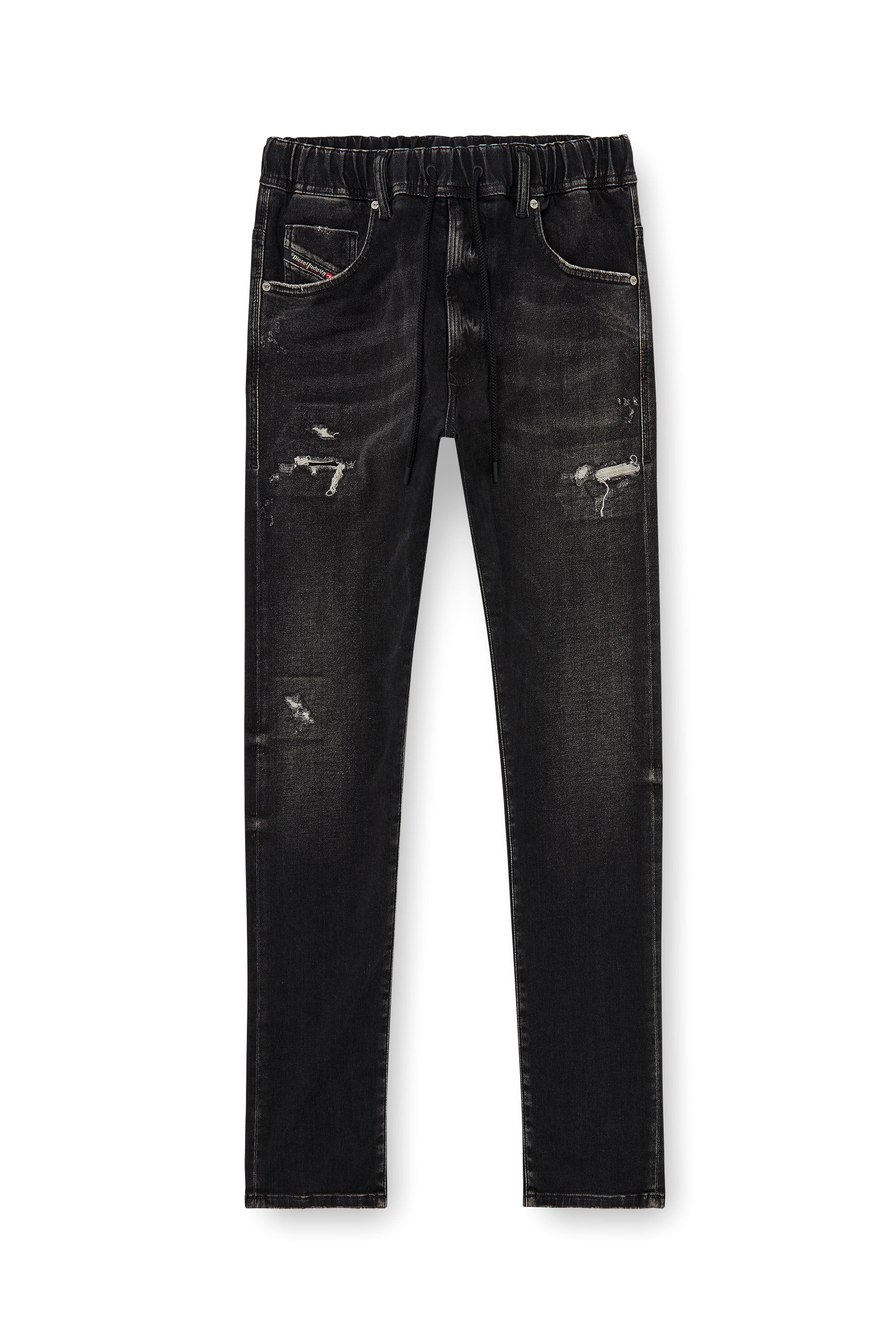 Diesel - Regular 2030 D-Krooley Joggjeans&reg; 09Q22 Homme, Noir/Gris fonc&eacute; - Image 4