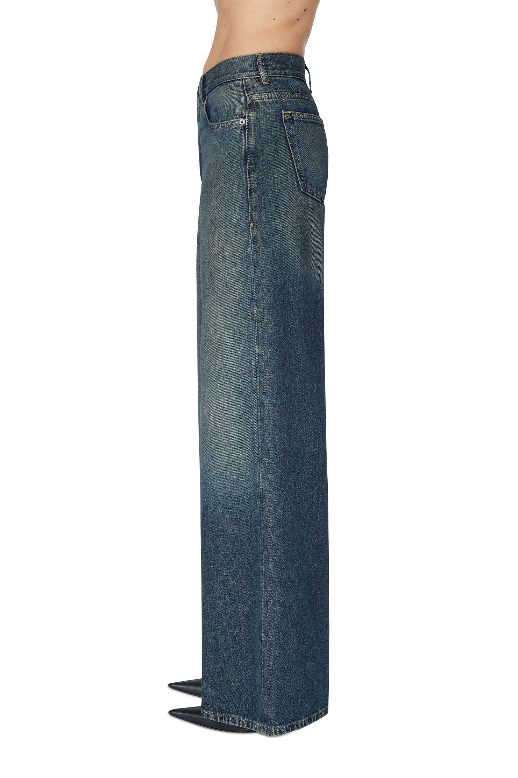 Diesel - 1978 09C04 Bootcut and Flare Jeans, Blu Scuro - Image 5