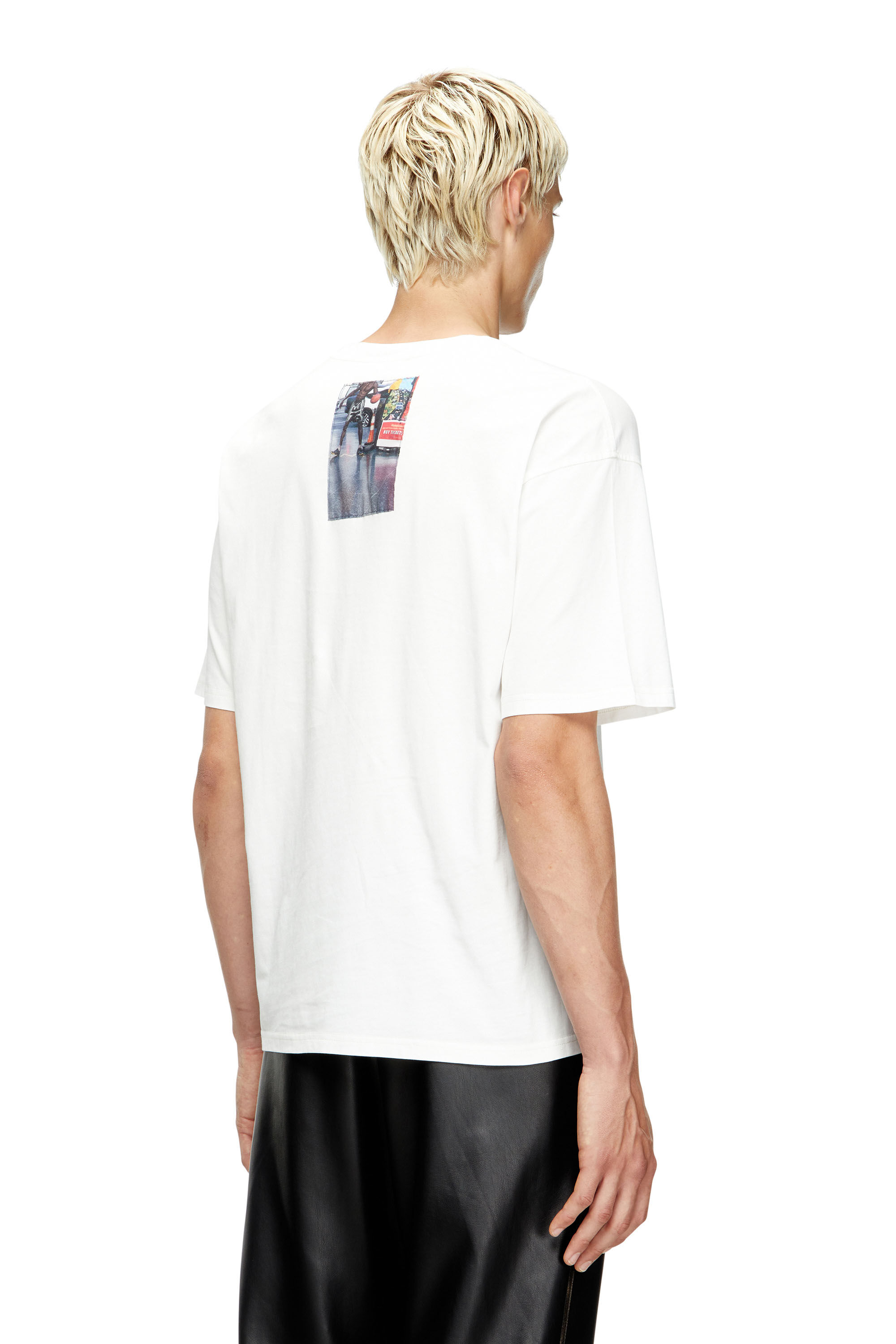 Diesel - T-BOXT-T3, T-shirt con patch fotografiche Uomo in Bianco - 4