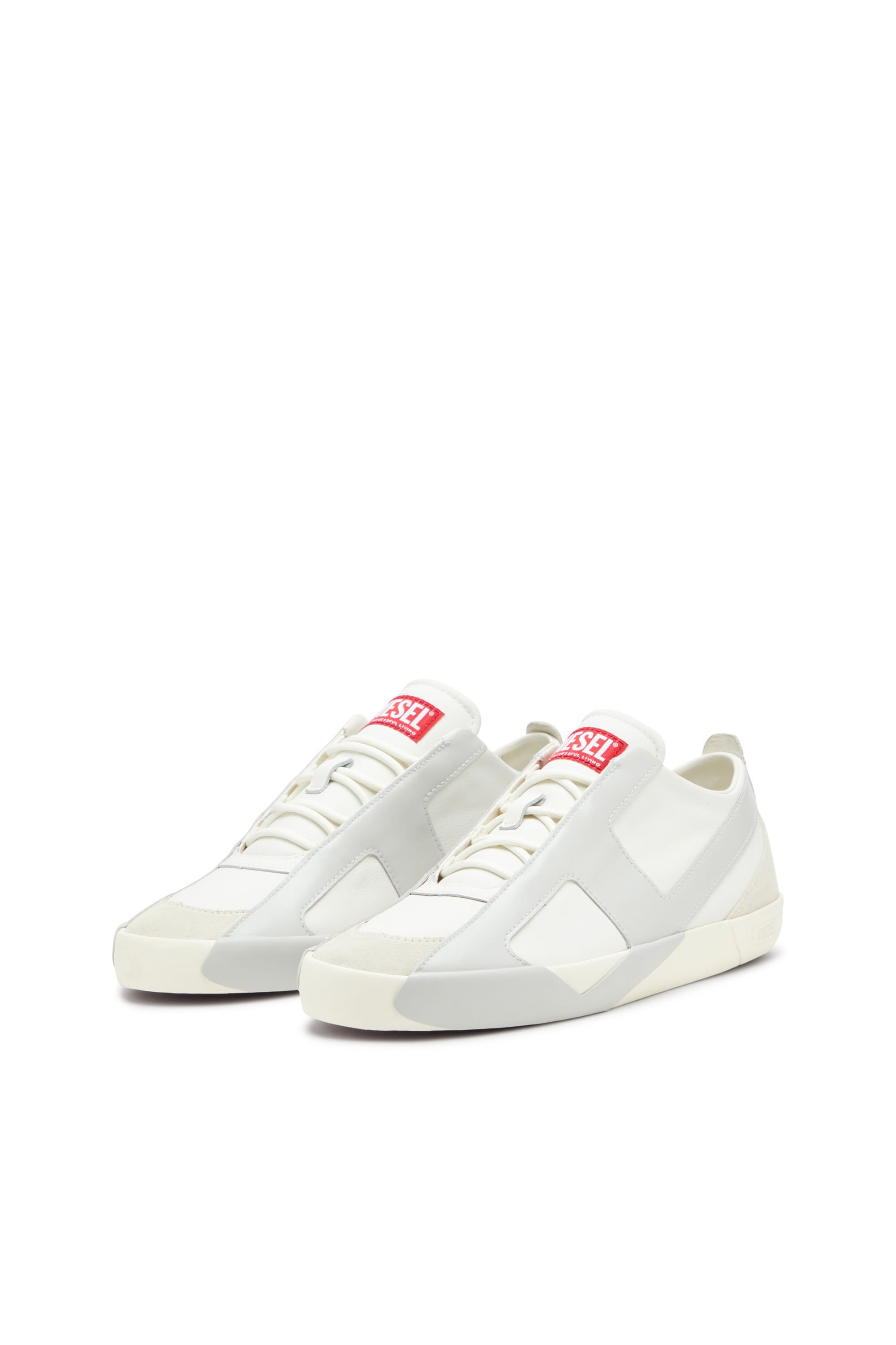 Diesel - S-SLANTE-D LOW, Herren Sneaker aus Wildleder und Leder mit D-Logo in null - 9