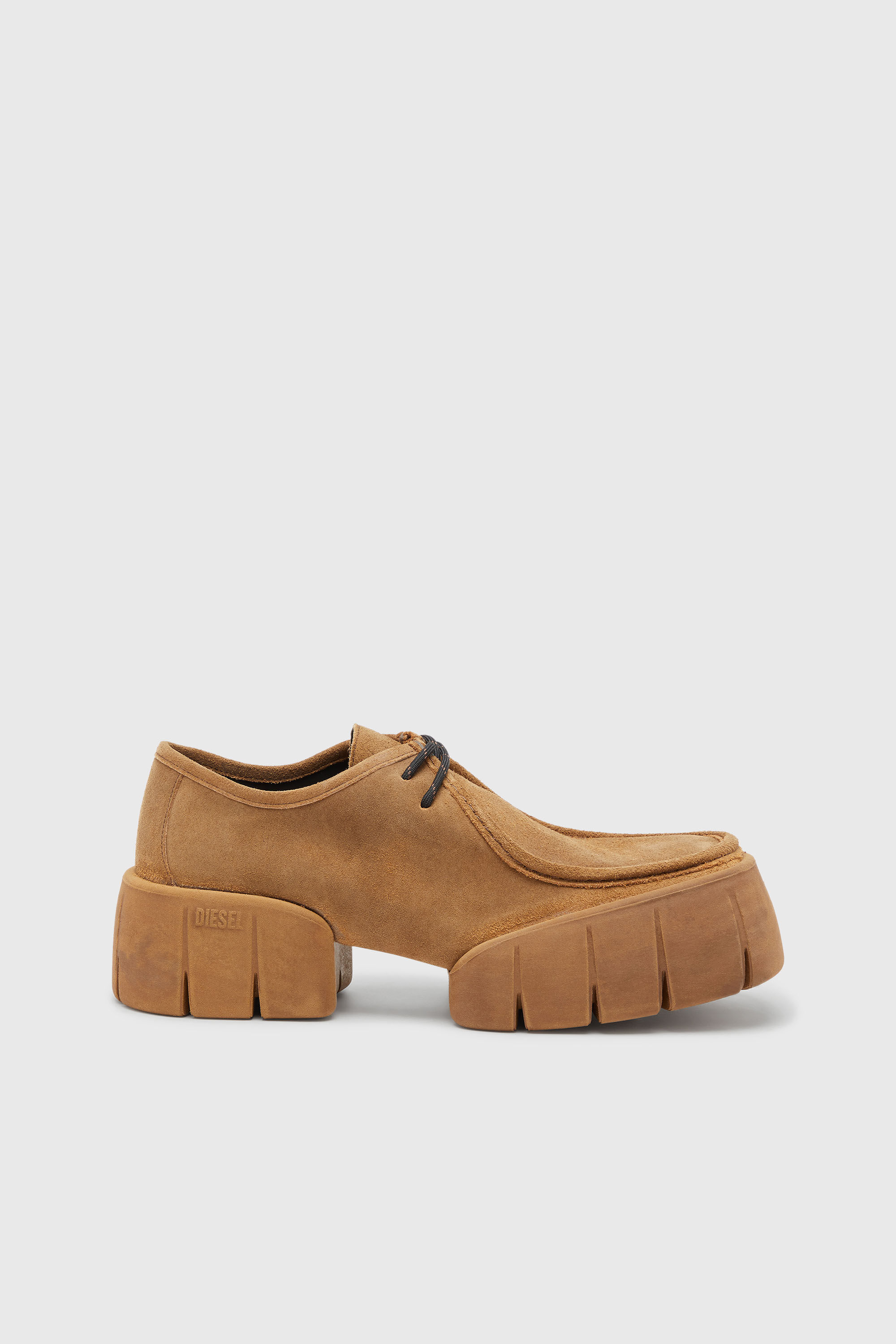 Diesel - D-TEX WB, D-Tex-Scarpe mocassino in suede cerato Uomo in Marrone - 1