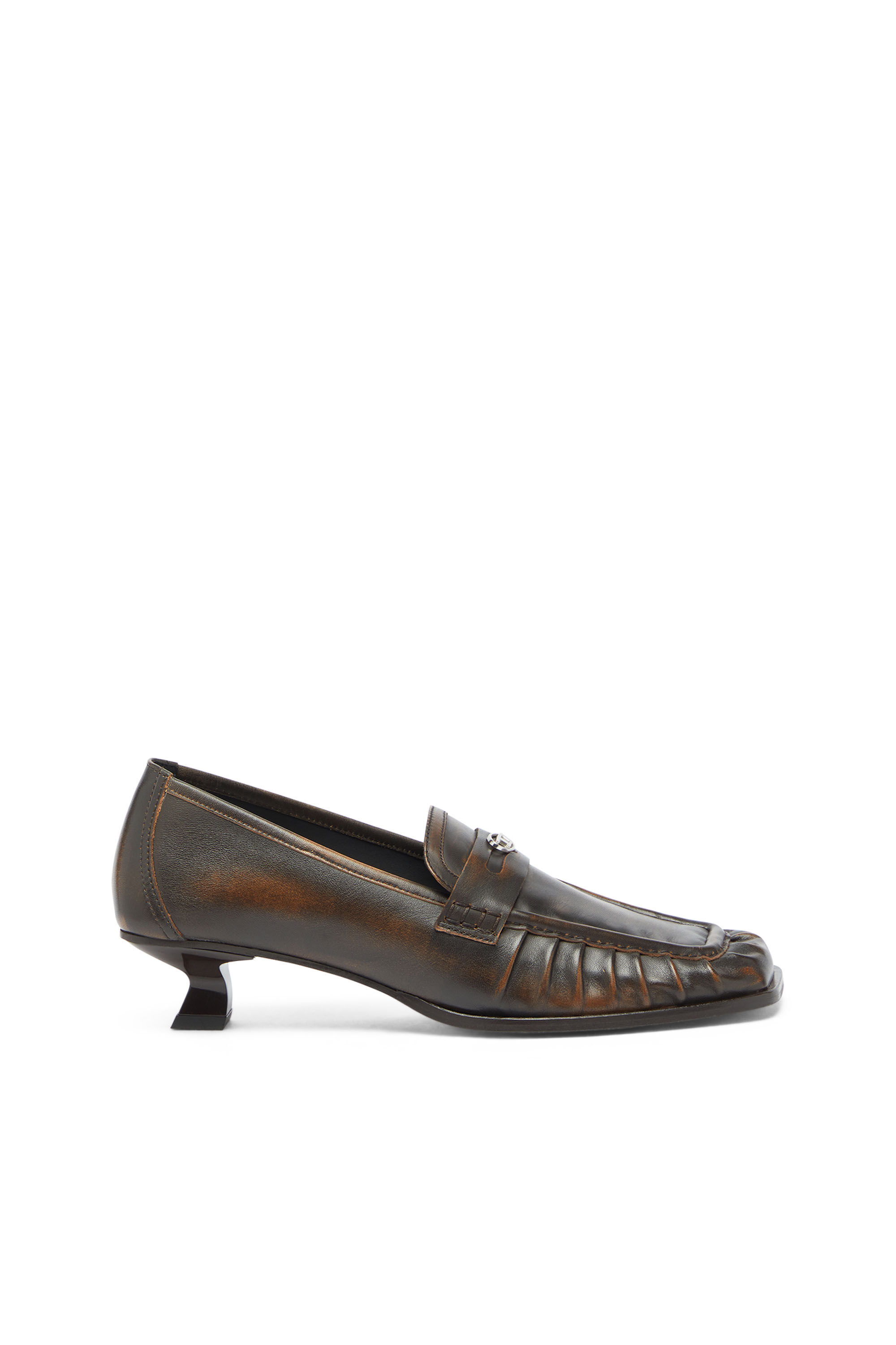 Diesel - D-AMBER MOC 30, Damen D-Amber - Penny-Loafer aus Leder in Braun - 1