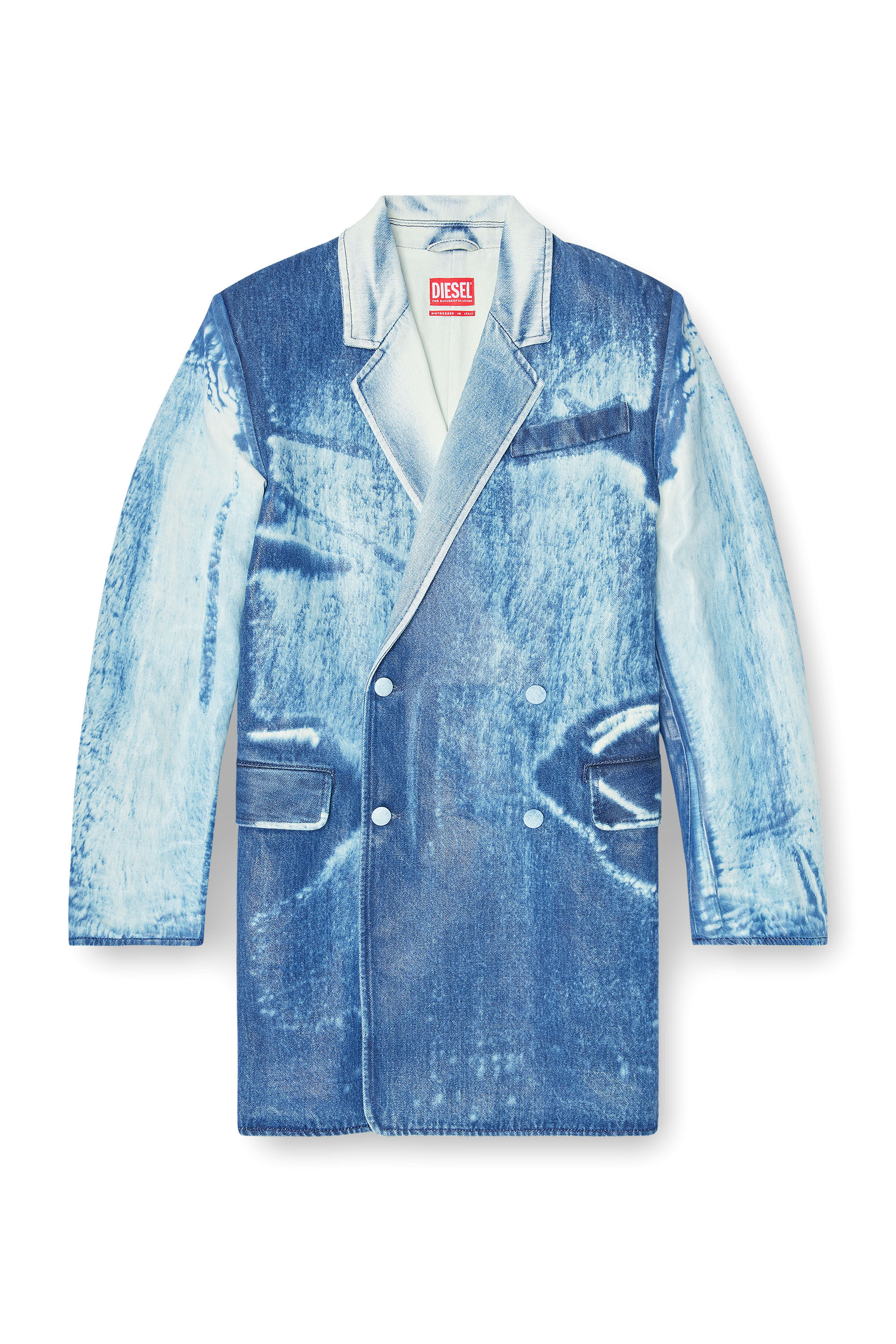 Diesel - DE-LUMEA-FSI1, Blazer in denim effetto X-Ray Donna in Blu - 2
