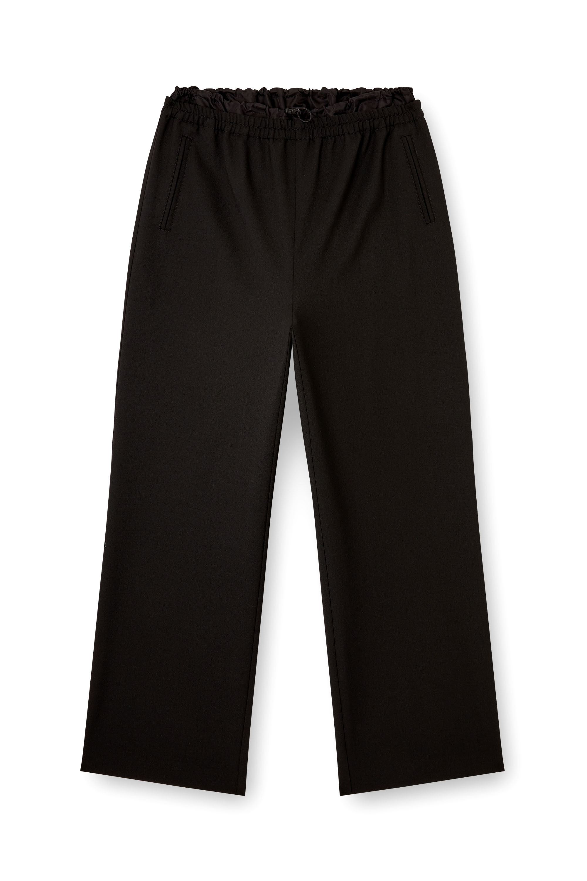 Diesel - P-YRITE-R2, Pantalons en laine avec cordon de serrage Femme in Noir - 2