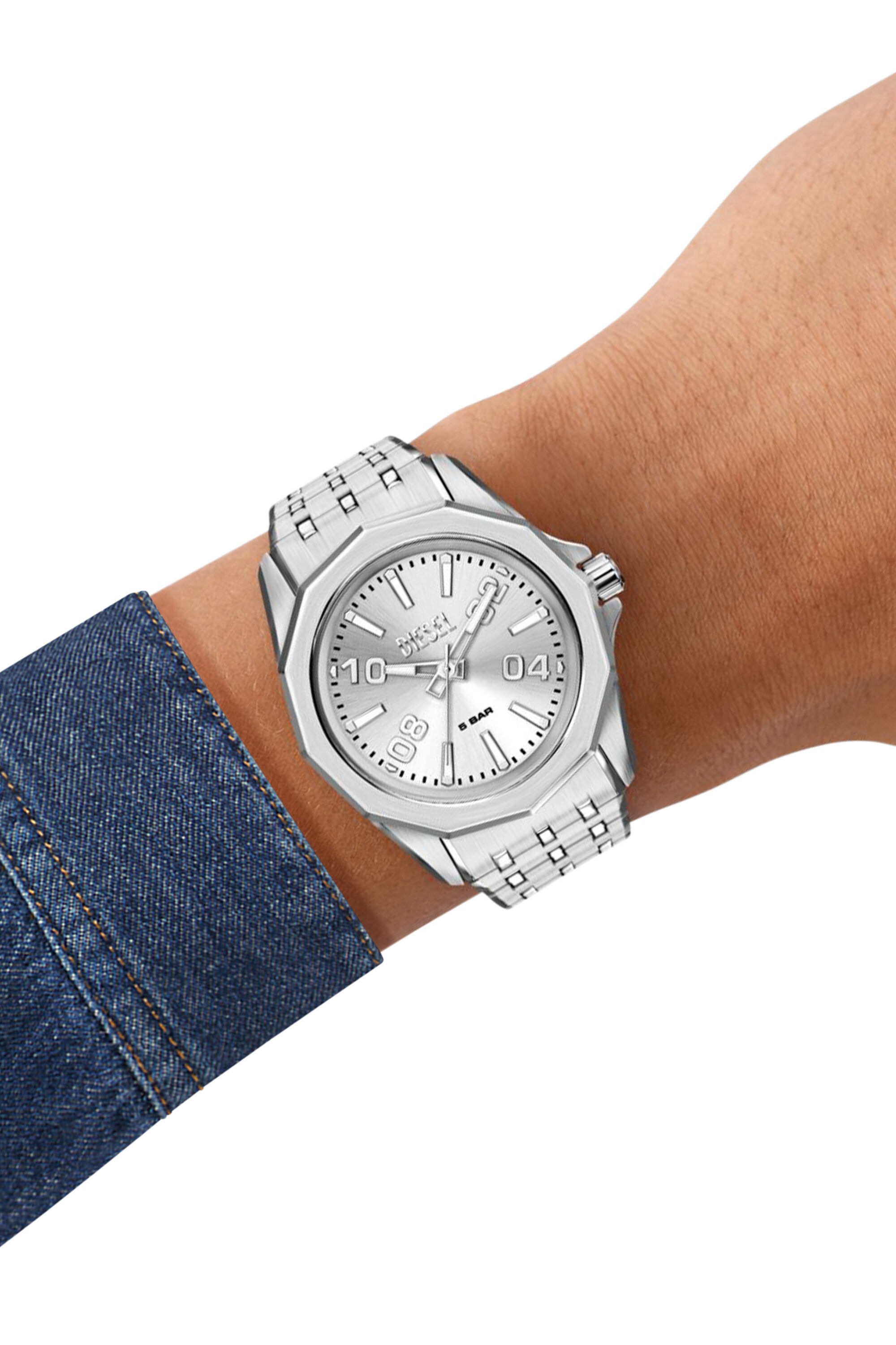 Diesel - DZ2236 WATCH, Herren Stinger Edelstahl-Uhr in Silber - 7