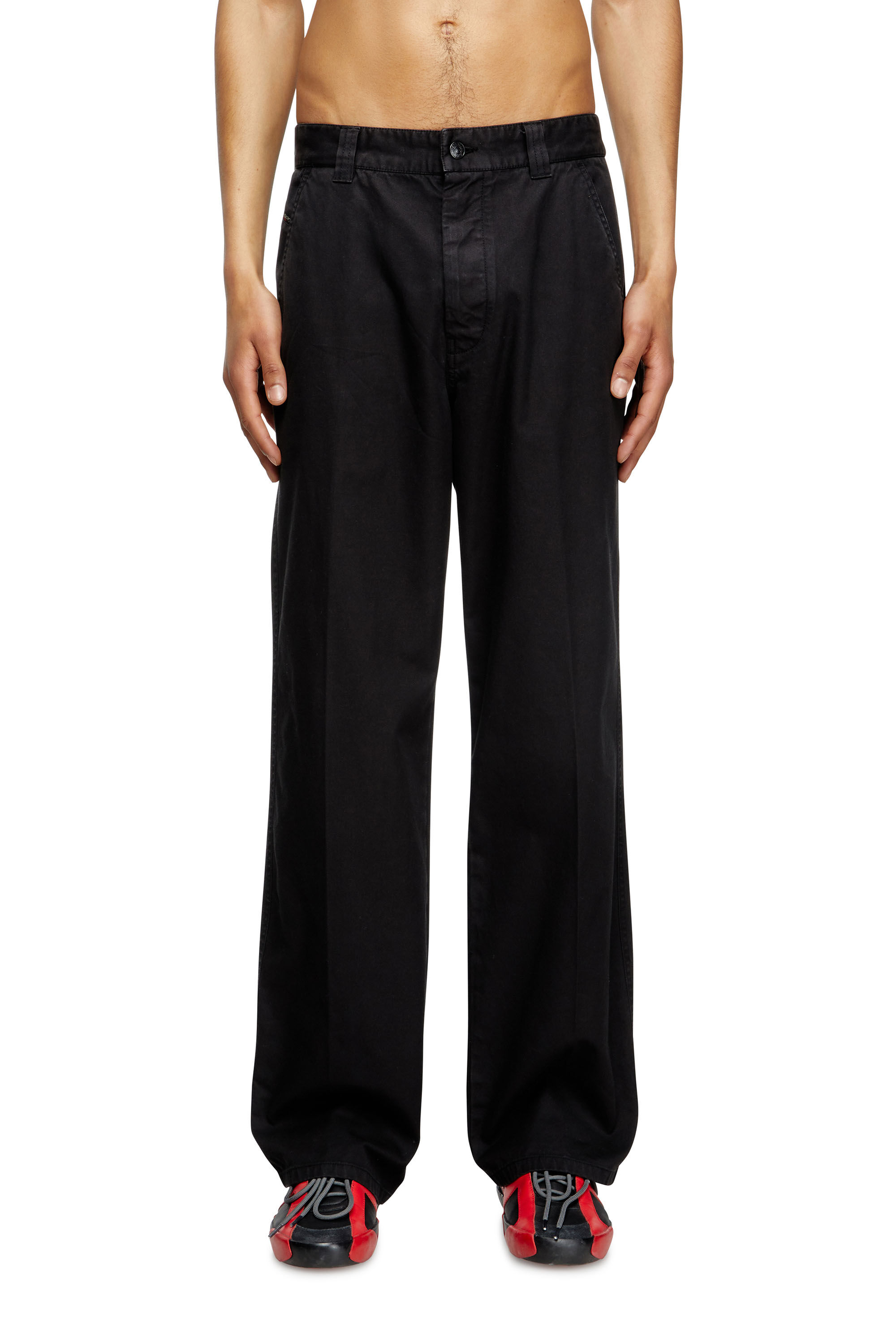 Diesel - P-HANT-CHINO, Herren Chinohose in Schwarz - 3