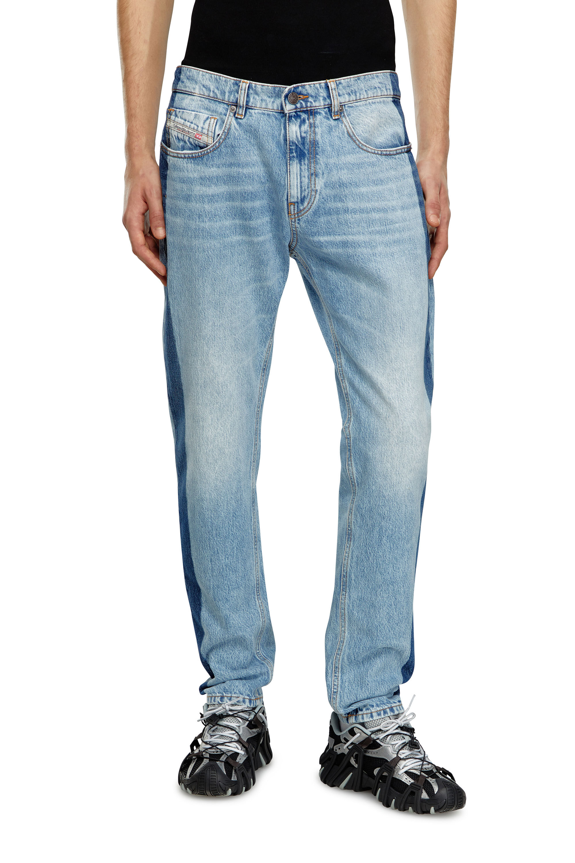 Diesel - Slim Jeans 2019 D-Strukt 0GHAC, Blu Chiaro - Image 3