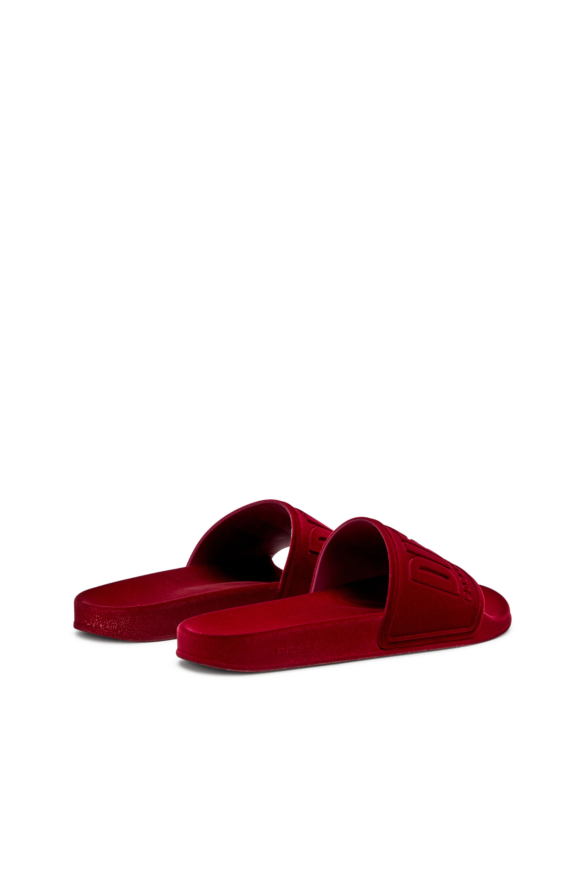 Diesel - SA-MAYEMI CC W, Sa-Mayemi-Ciabatte da piscina con effetto vellutato Donna in Rosso - 3