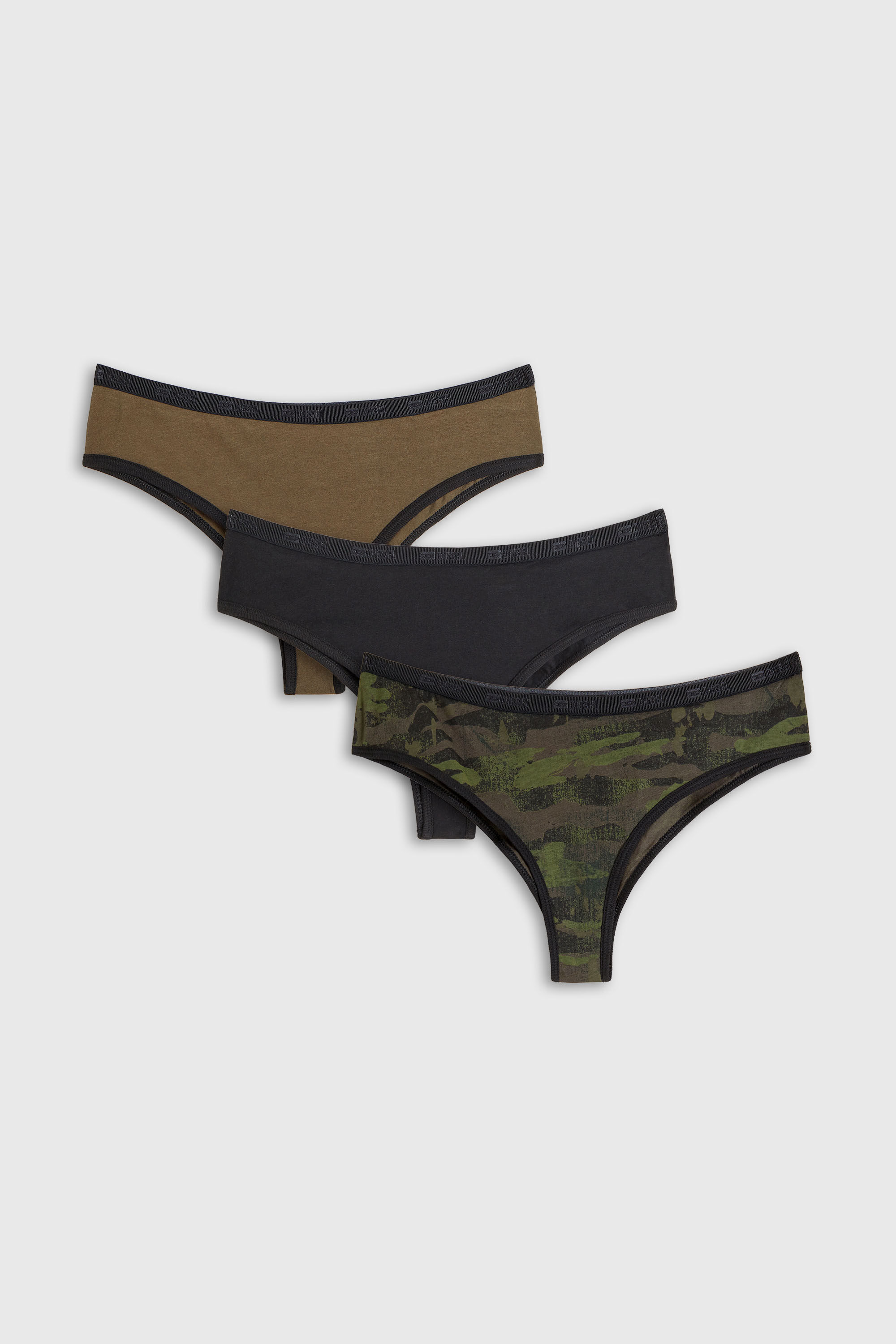 Diesel - GLENDA-UTLT-3PACK, Damen Dreierpack Slips mit camo print in null - 4