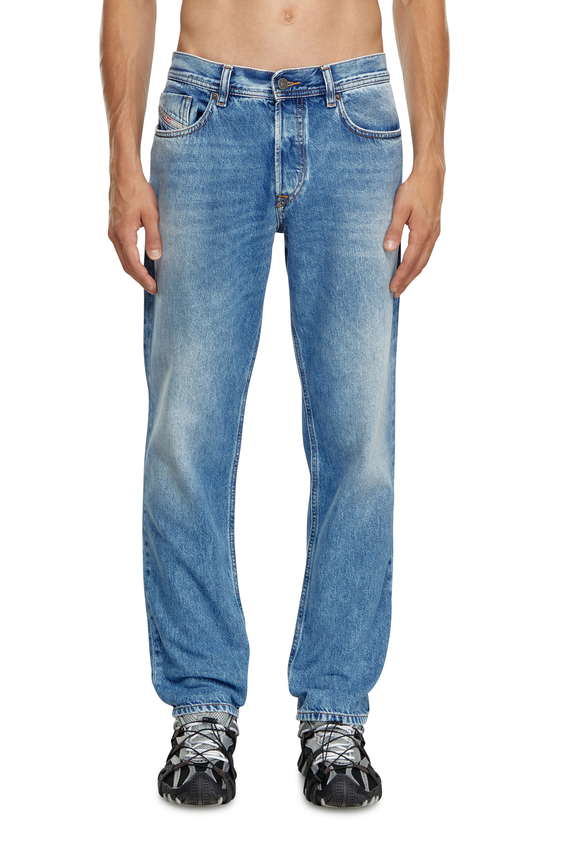 Diesel - Homme Tapered Jeans 2023 D-Finitive 09H95, Bleu moyen - Image 3