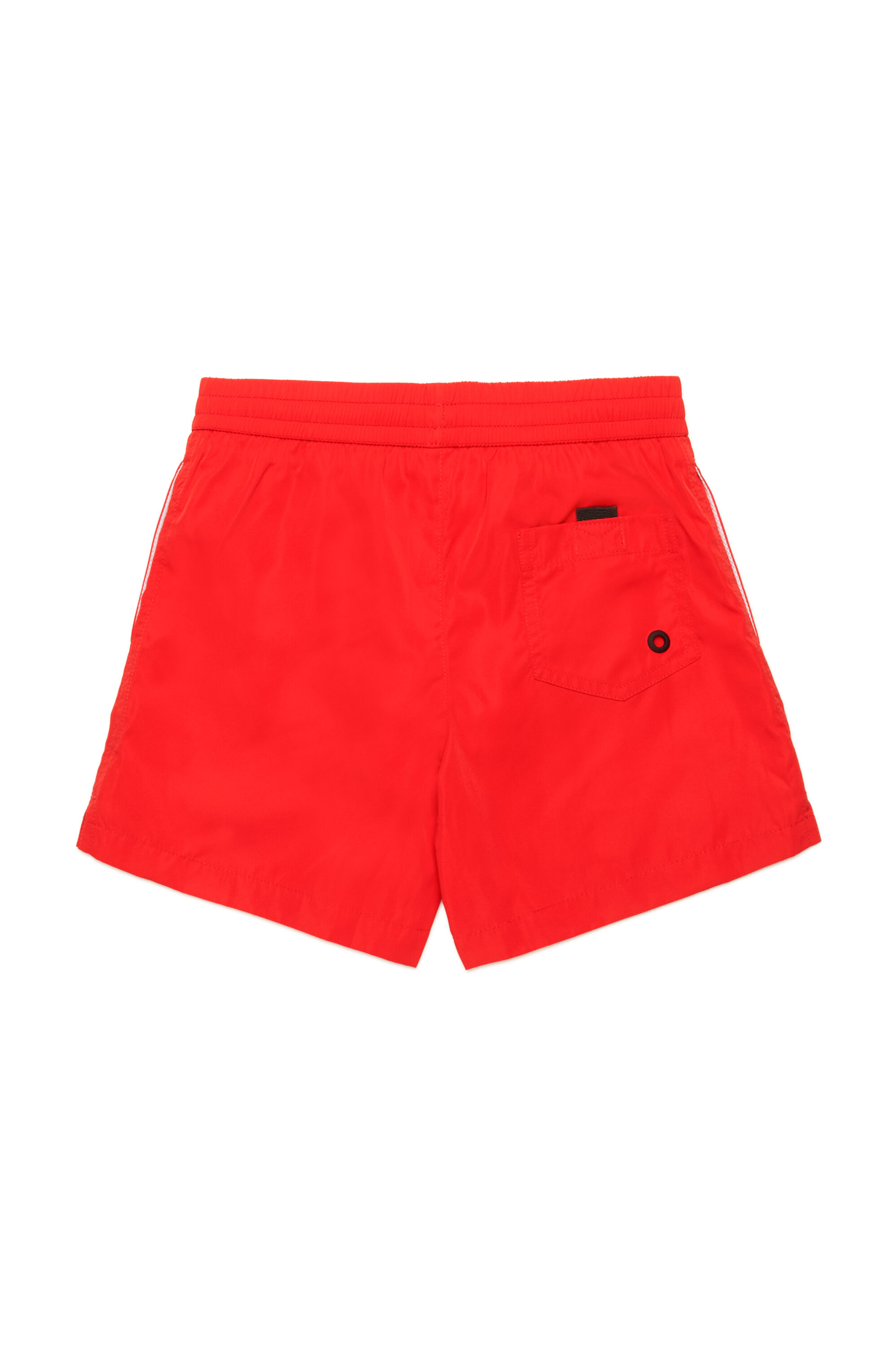 Diesel - MKENM, Pantaloncini da bagno con logo Biscotto tono su tono Uomo in Rosso - 2