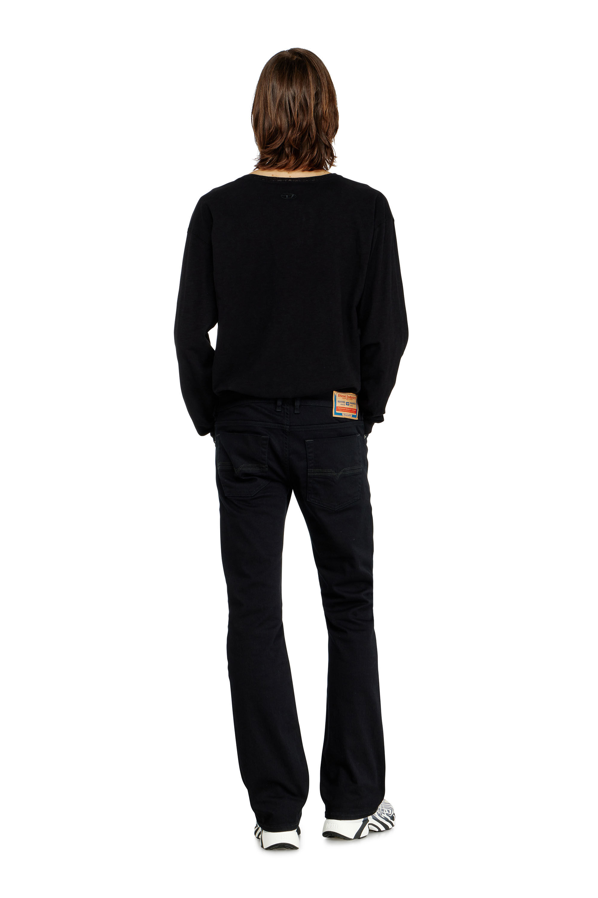 Diesel - Bootcut Jeans 2007 Zatiny 0688H Uomo, Nero/Grigio scuro - Image 3