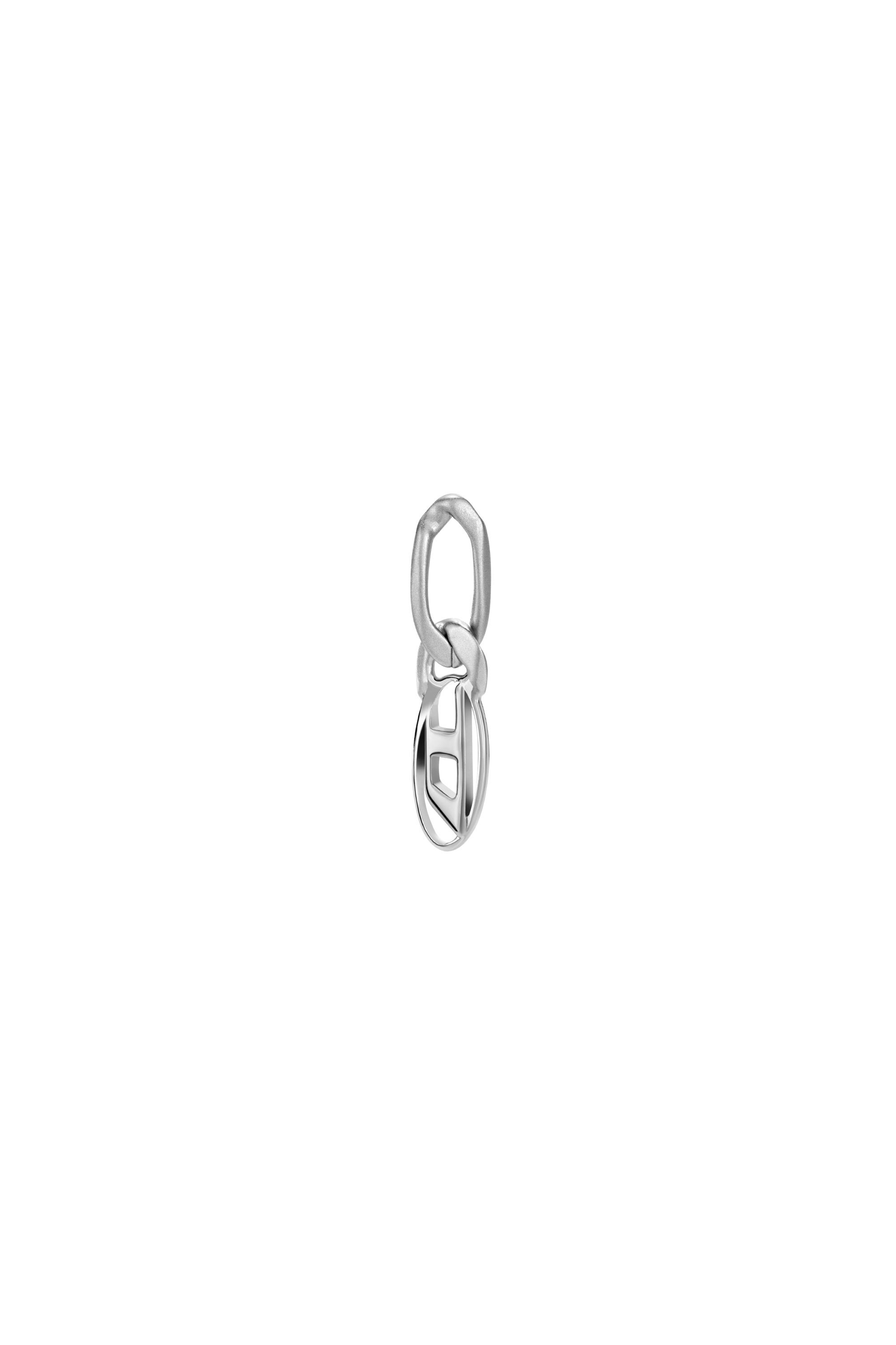 Diesel - DX1598040, Orecchino pendente in acciaio inox e ottone Unisex in Argento - 2