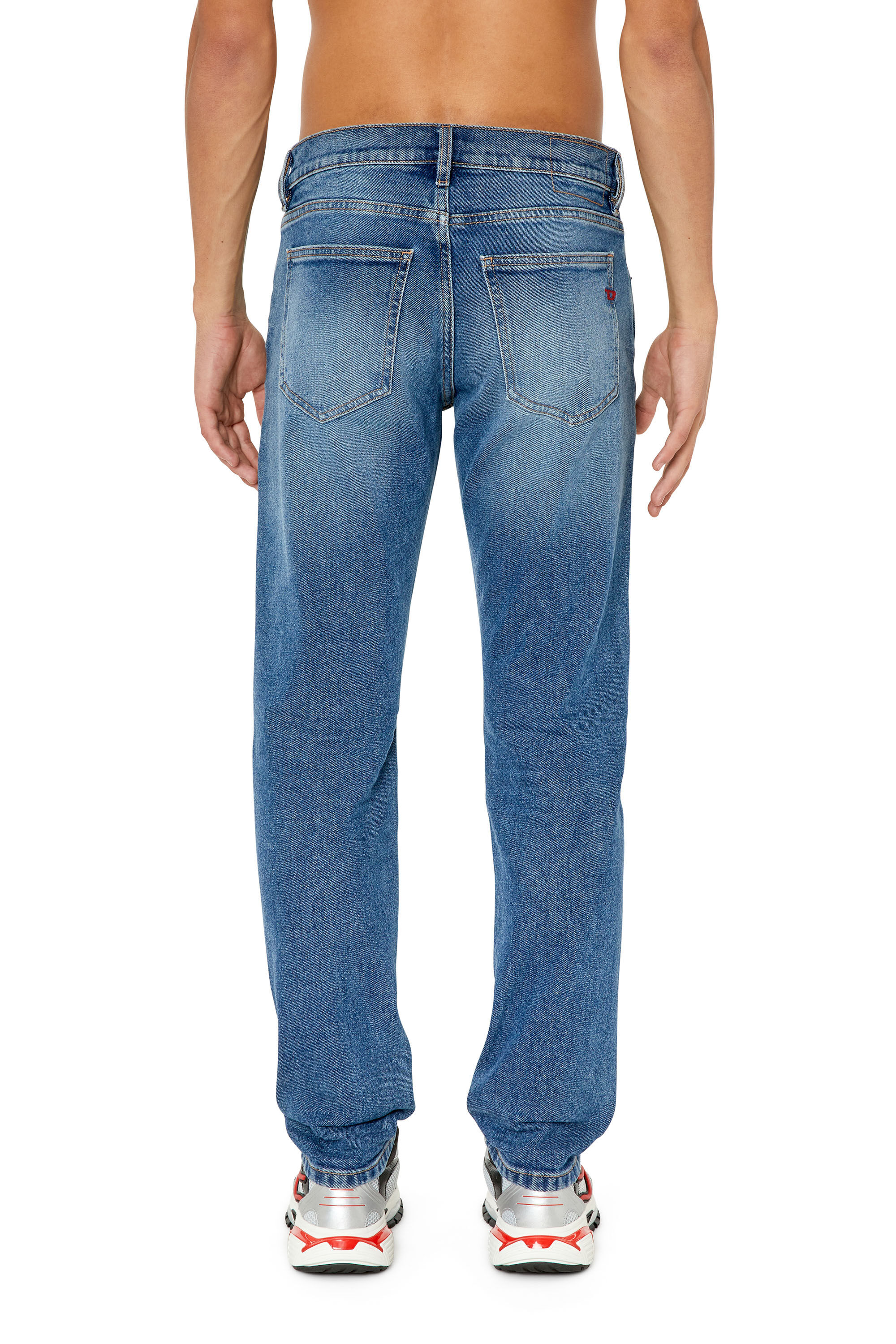 Diesel - 2019 D-Strukt 0NFAJ Slim Jeans, Blu medio - Image 4