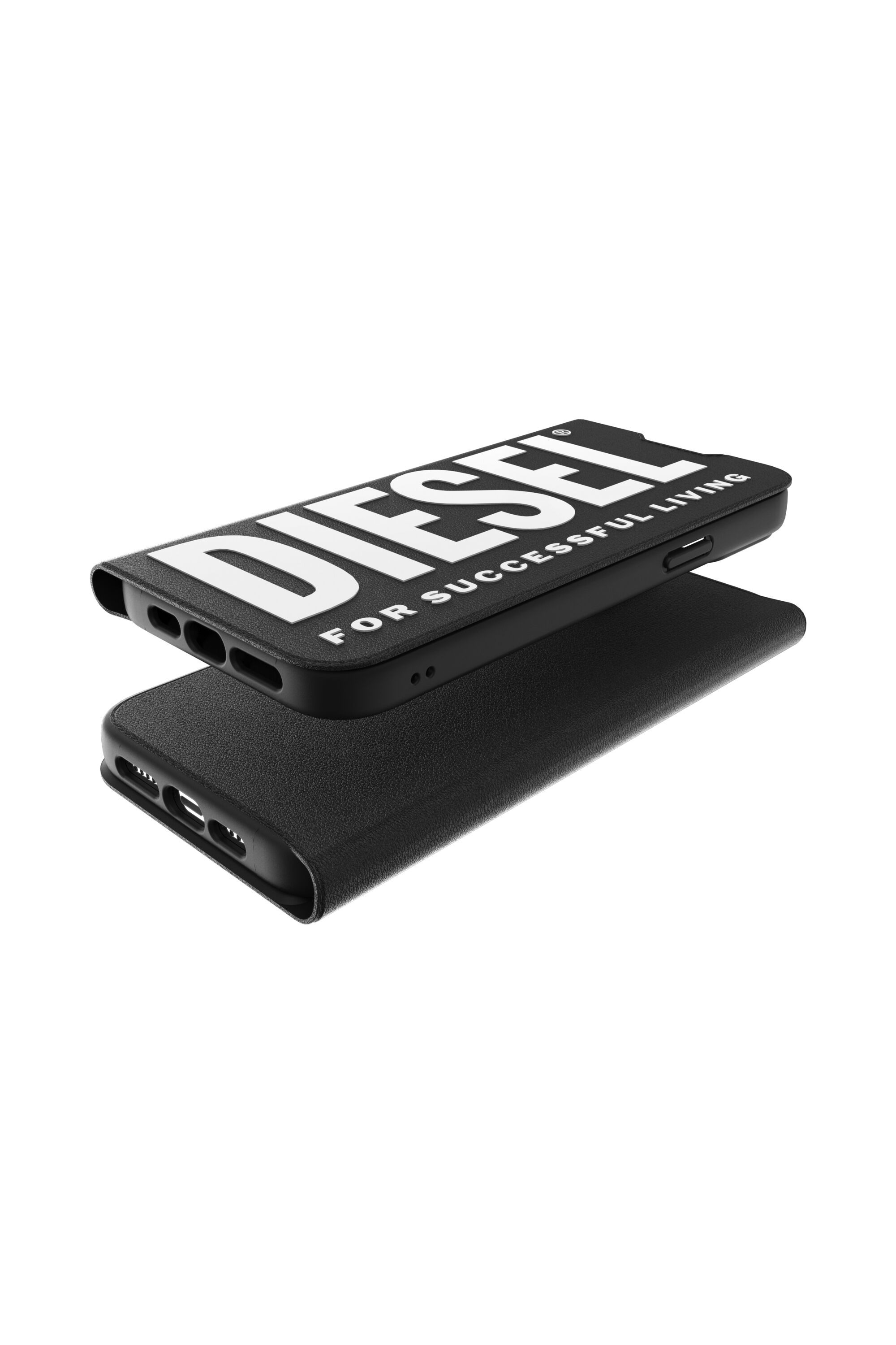Diesel - 48275 BOOKLET CASE, Étui folio pur iPhone 13 Pro Max Mixte in Noir - 3