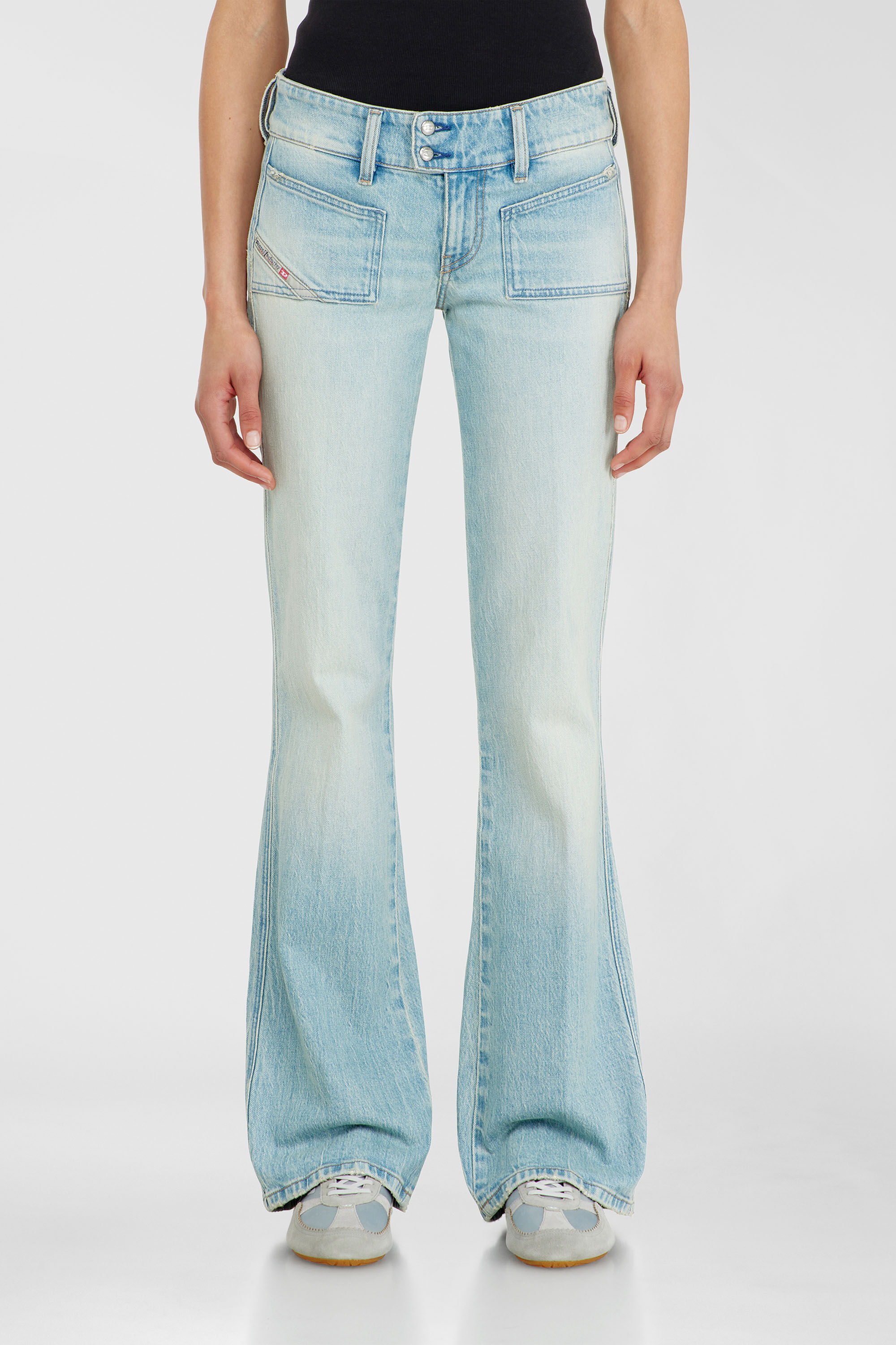 Diesel - Damen Bootcut Jeans D-Hush 0KBBX, Hellblau - 4
