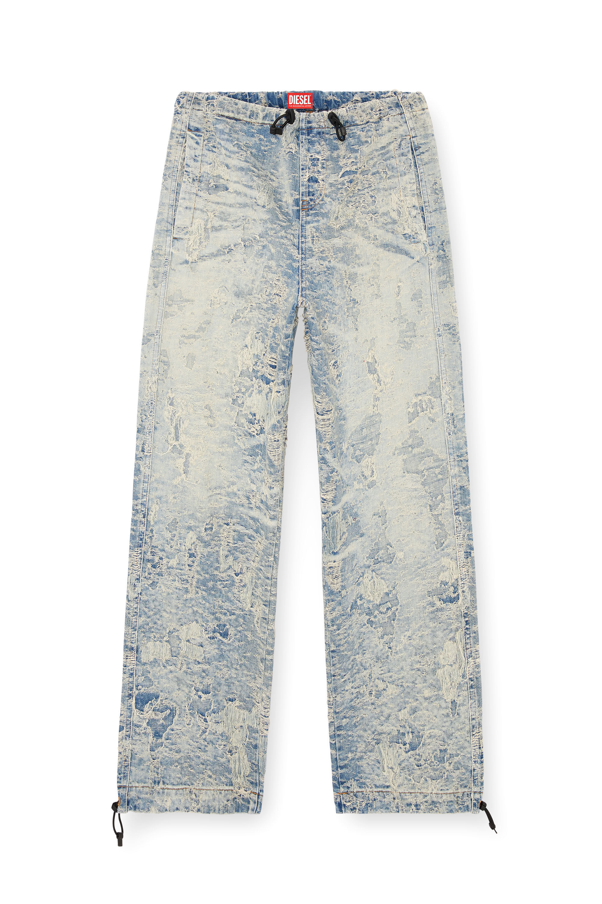 Diesel - Unisex Straight Jeans D-Martial 007Z7, Hellblau - Image 2