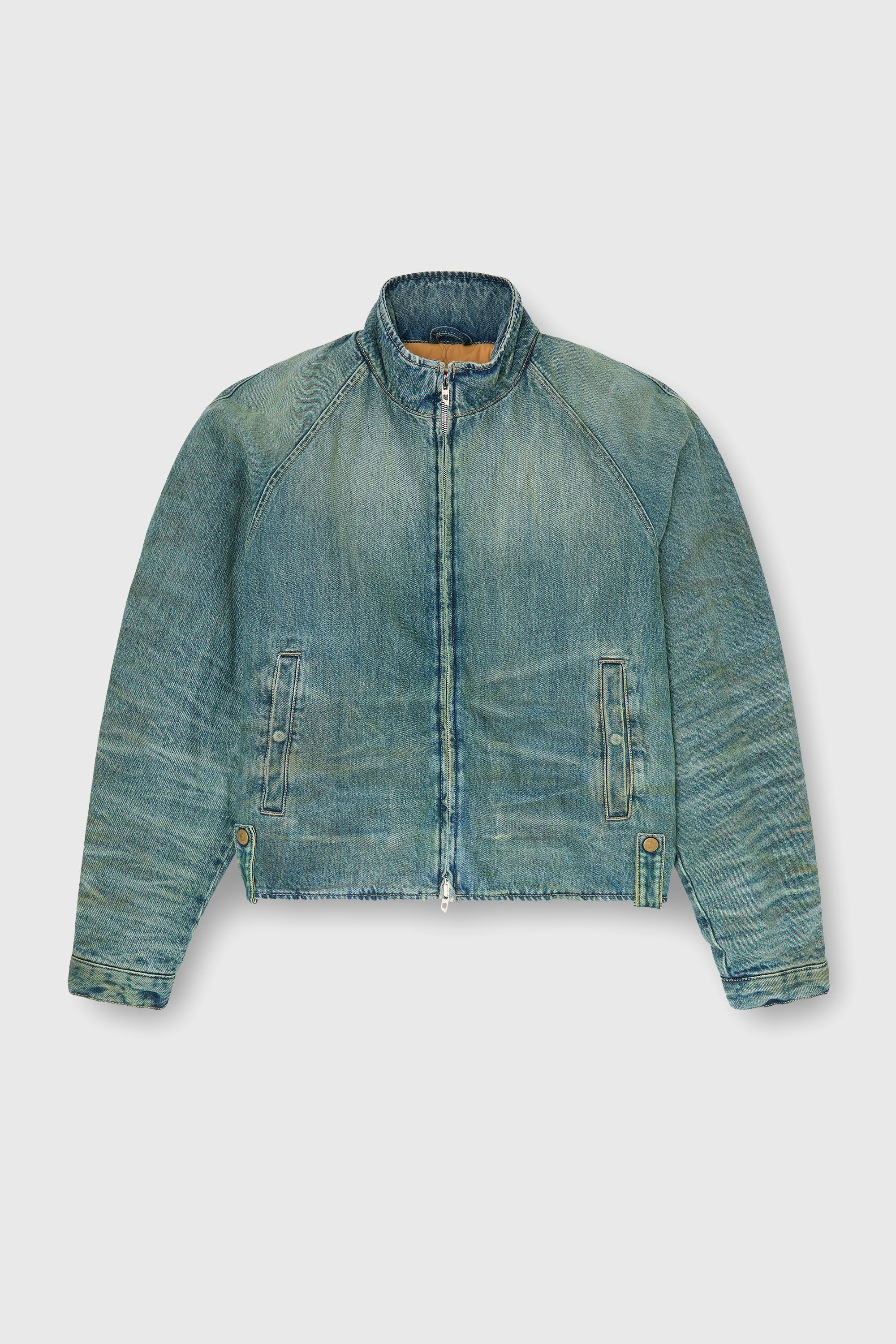Diesel - D-BARUS-FSJ2, Herren Steppjacke aus Denim mit Knitter- und Used-Effekt in null - 2