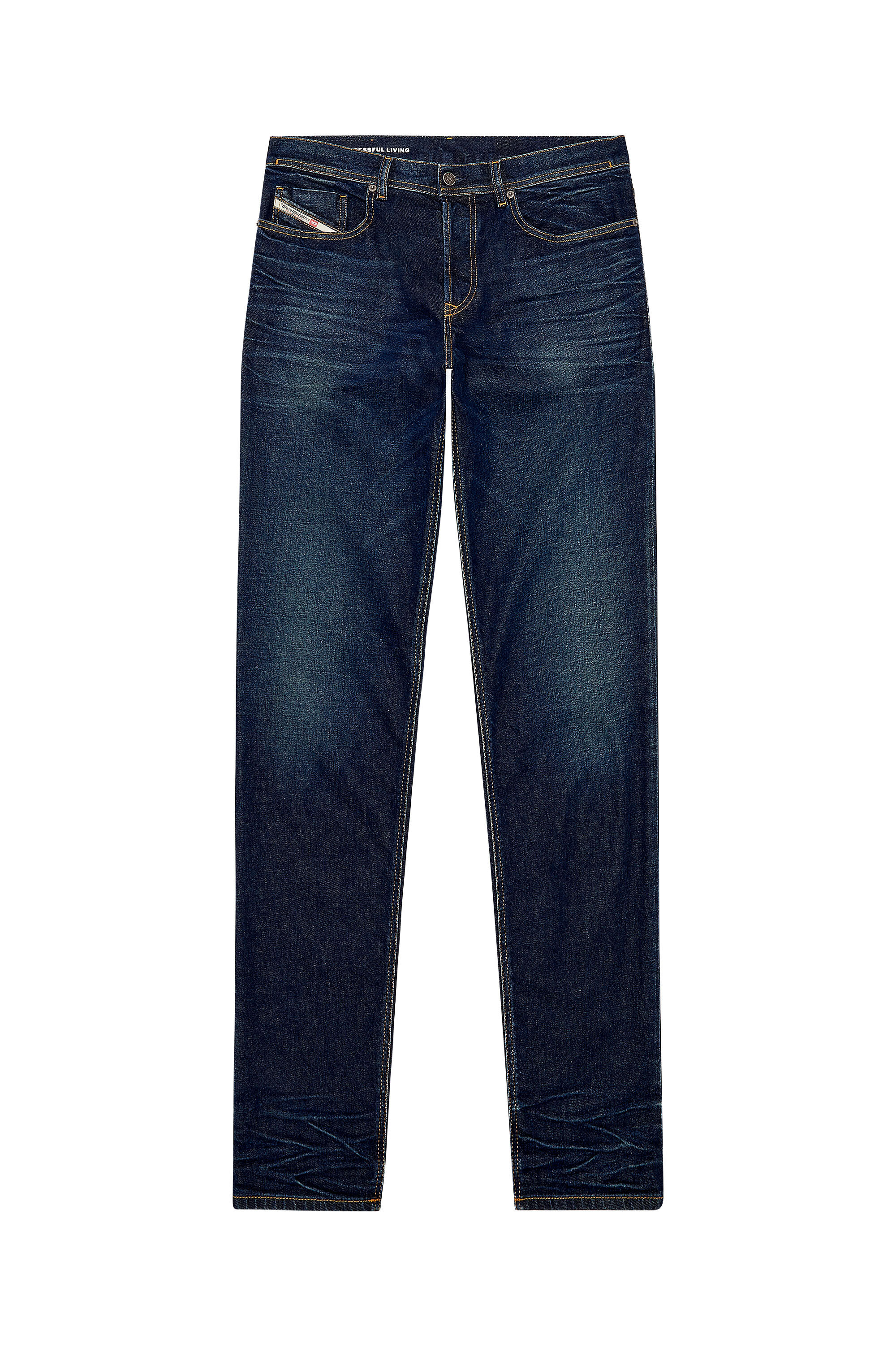 Diesel - Homme Tapered Jeans 2023 D-Finitive 09H38, Bleu Foncé - Image 2