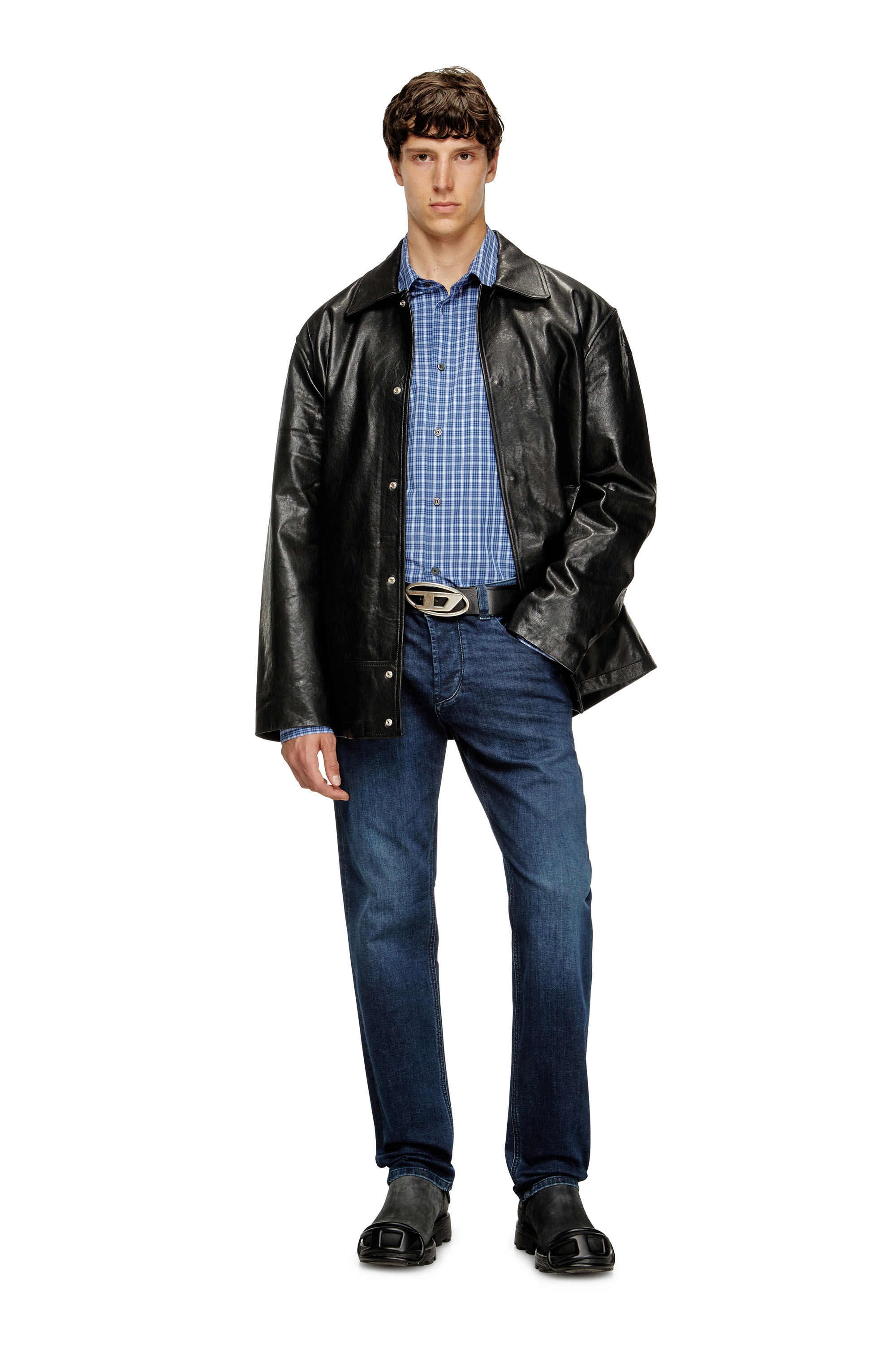 Diesel - Regular Jeans 1986 Larkee-Beex 0CNAA Homme, Bleu Foncé - Image 1