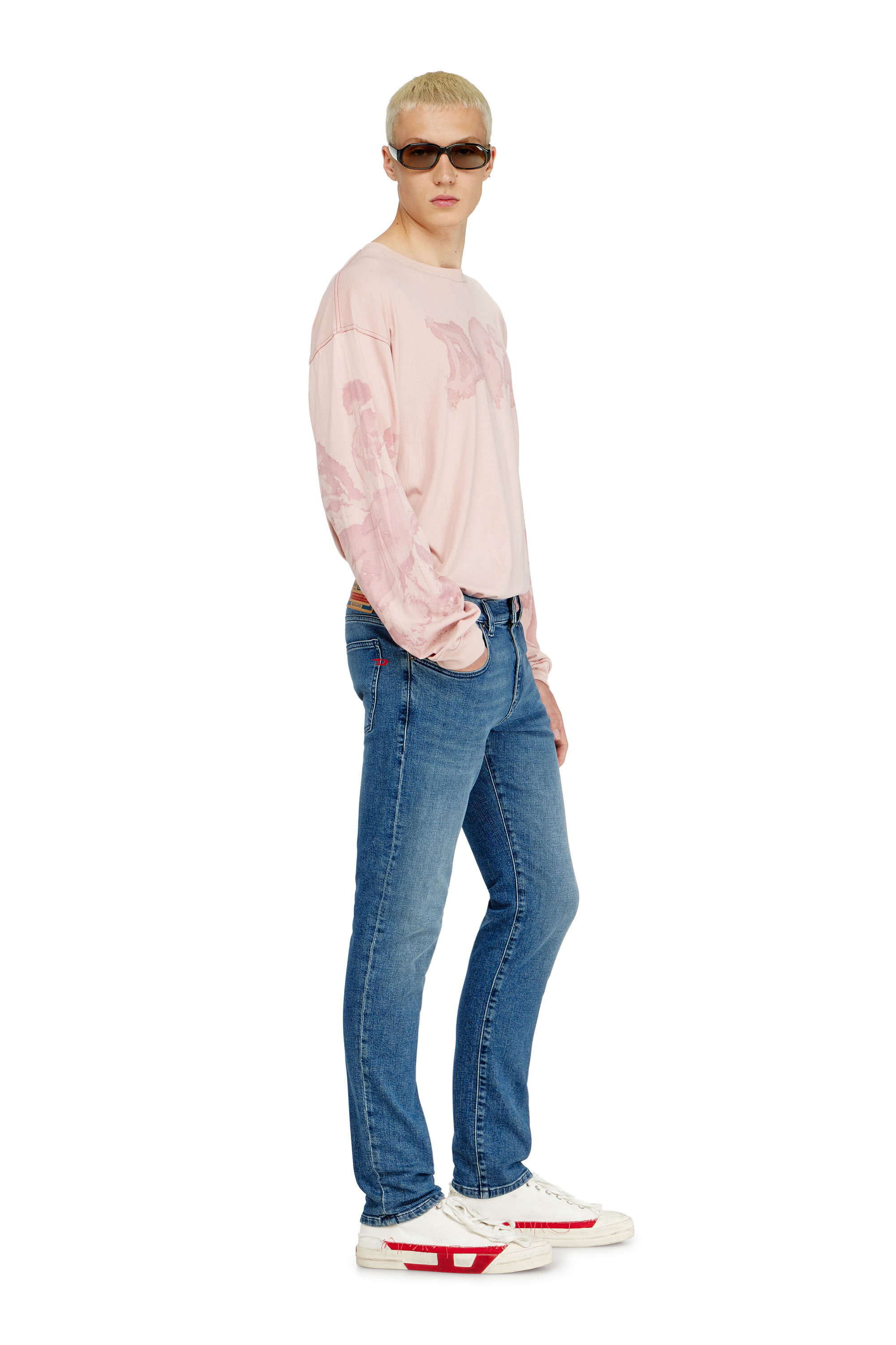 Diesel - Slim Jeans 2019 D-Strukt 0HDBK Homme, Bleu moyen - Image 1