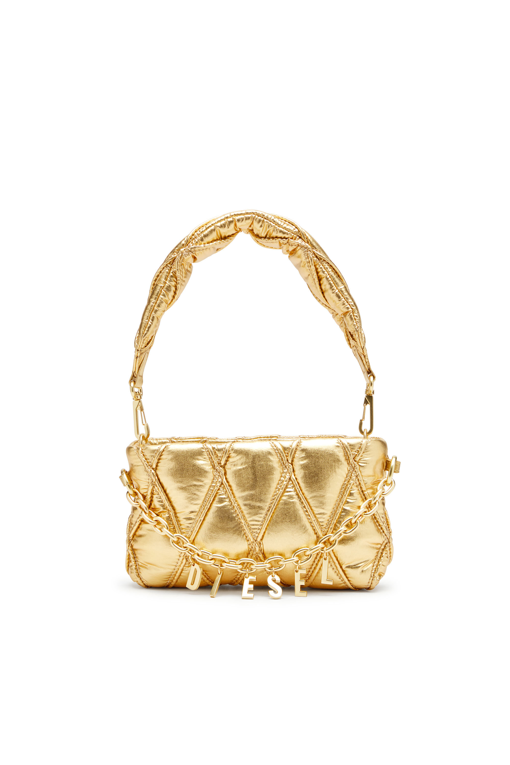 Diesel - CHARM-D POUCH, Damen Portemonnaie-Tasche aus gestepptem Metallic-Nylon in null - 1