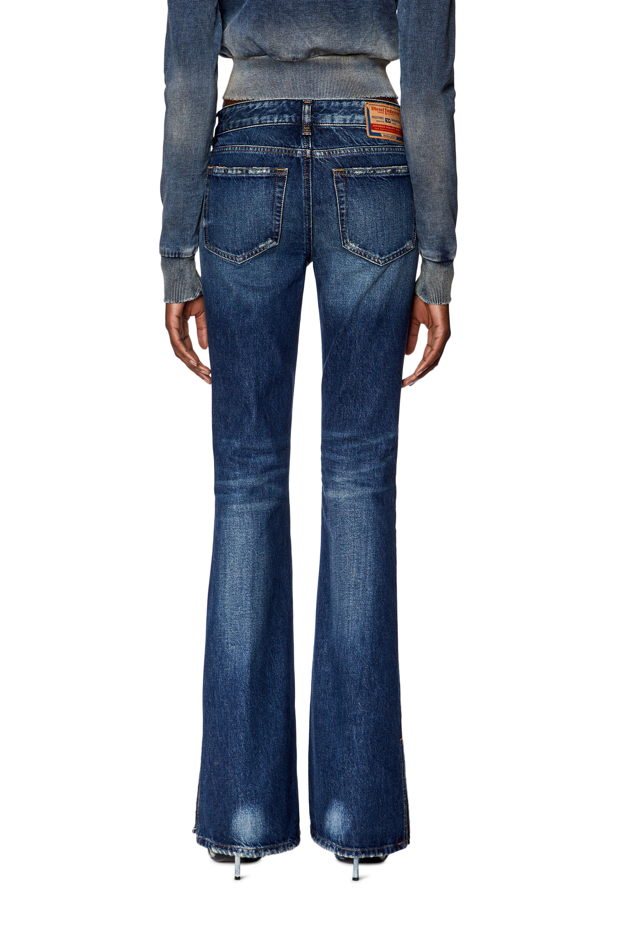Diesel - Bootcut and Flare Jeans 1969 D-Ebbey 09G92, Blu Scuro - Image 4