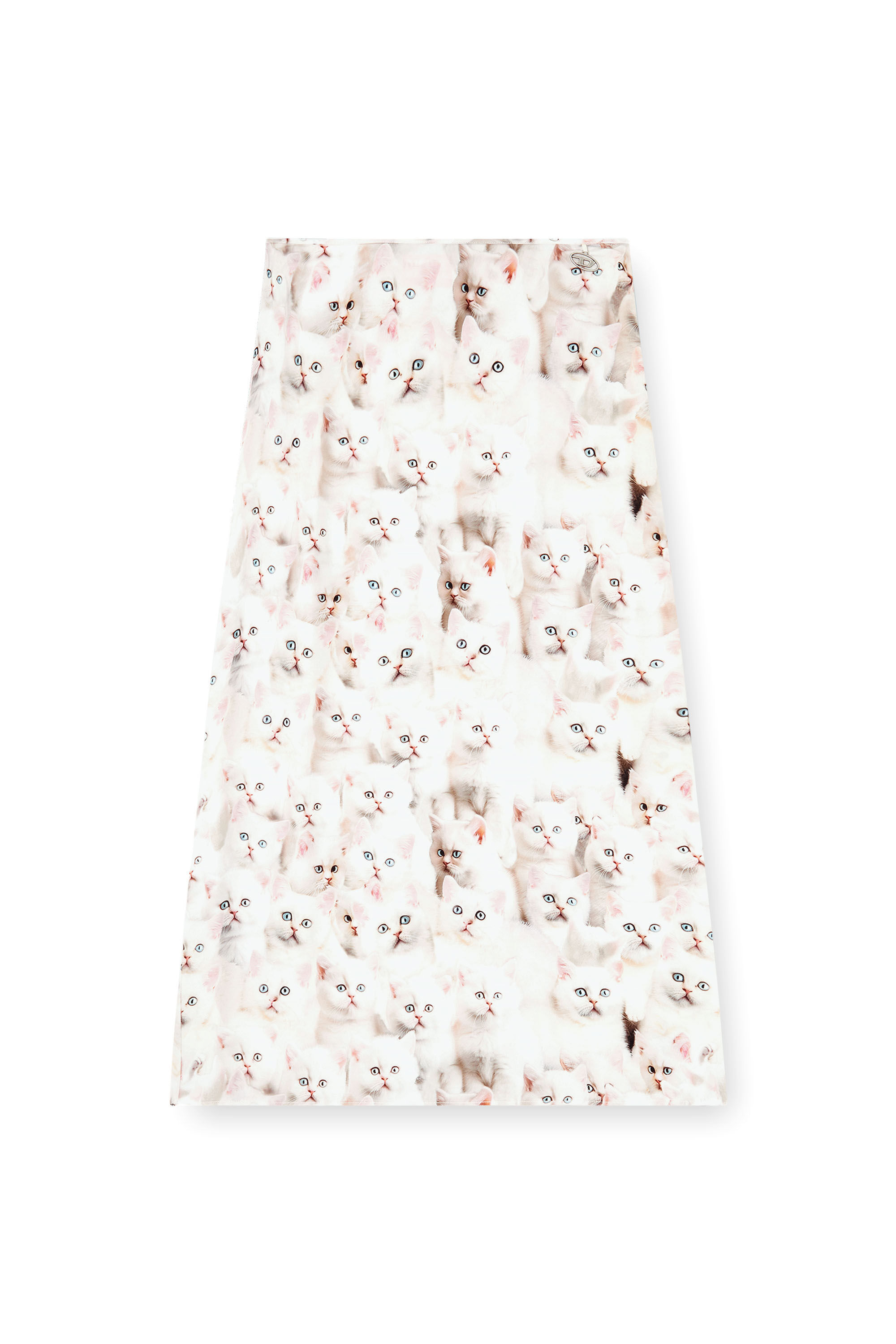 Diesel - O-RCHID-R1, Damen Midirock aus Viskose mit Allover-Print in null - 2