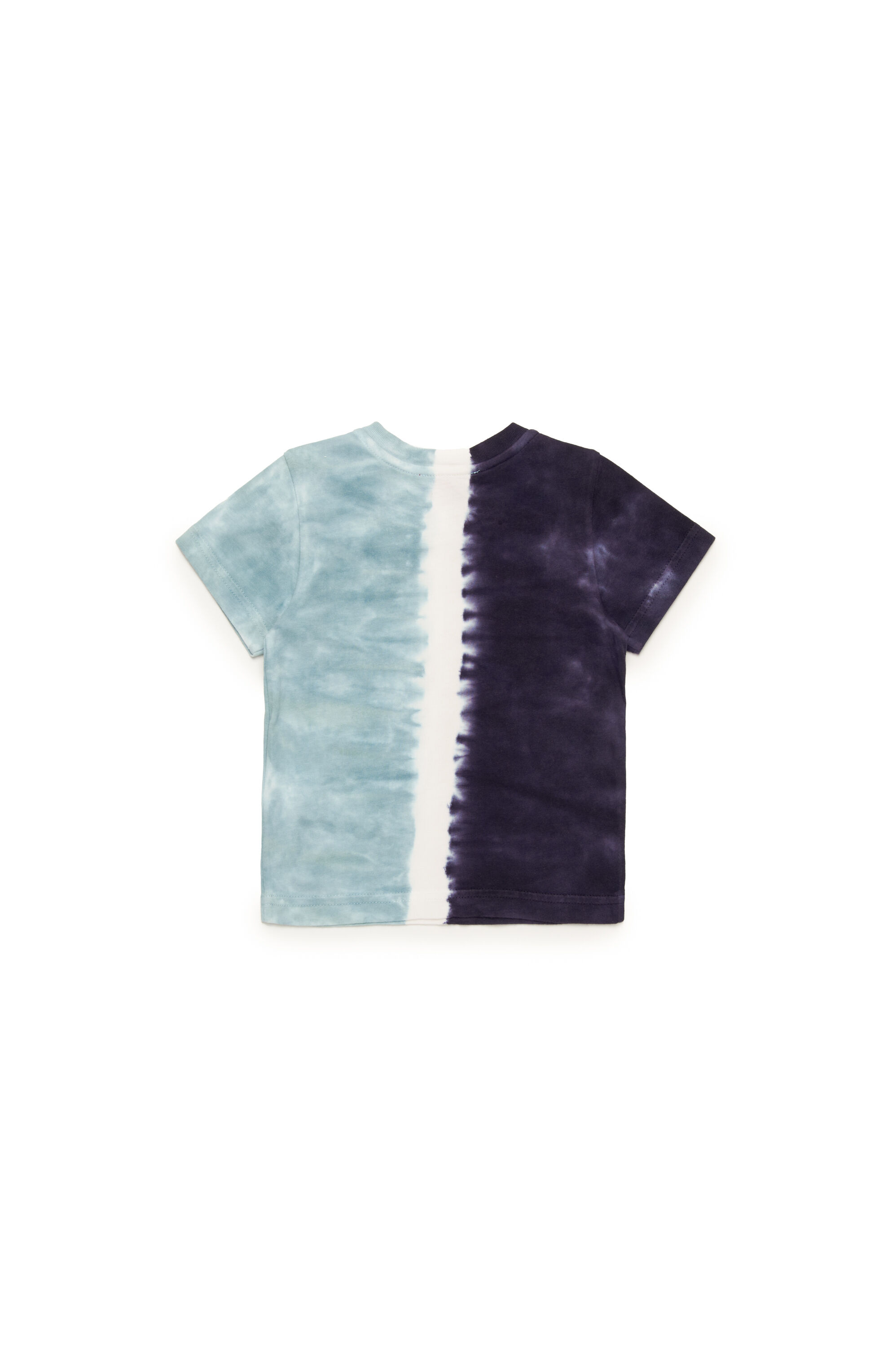 Diesel - TKITEB, T-shirt tinta a immersione con logo dégradé Uomo in Blu - 2