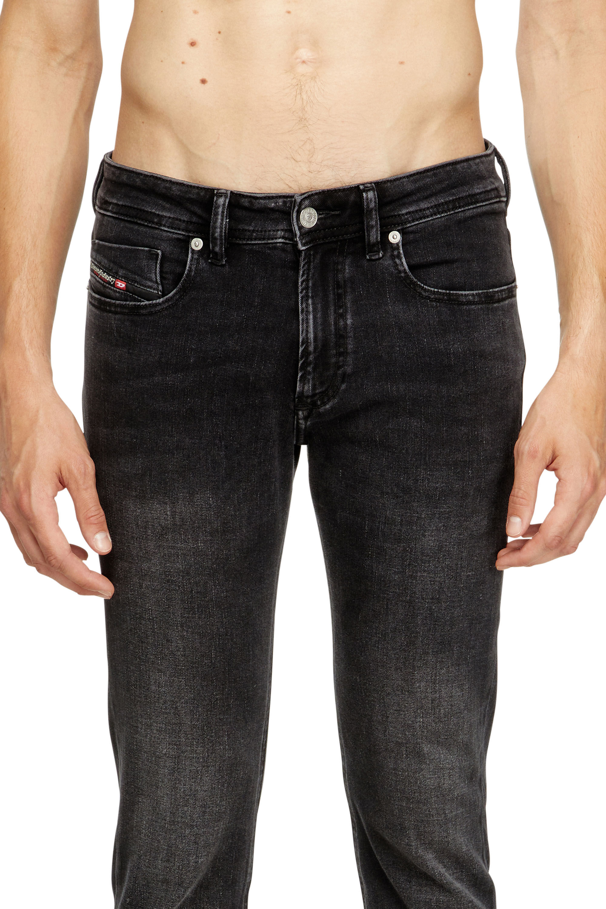 Diesel - Skinny Jeans 1979 Sleenker 0DBDN Homme, Noir/Gris foncé - Image 4