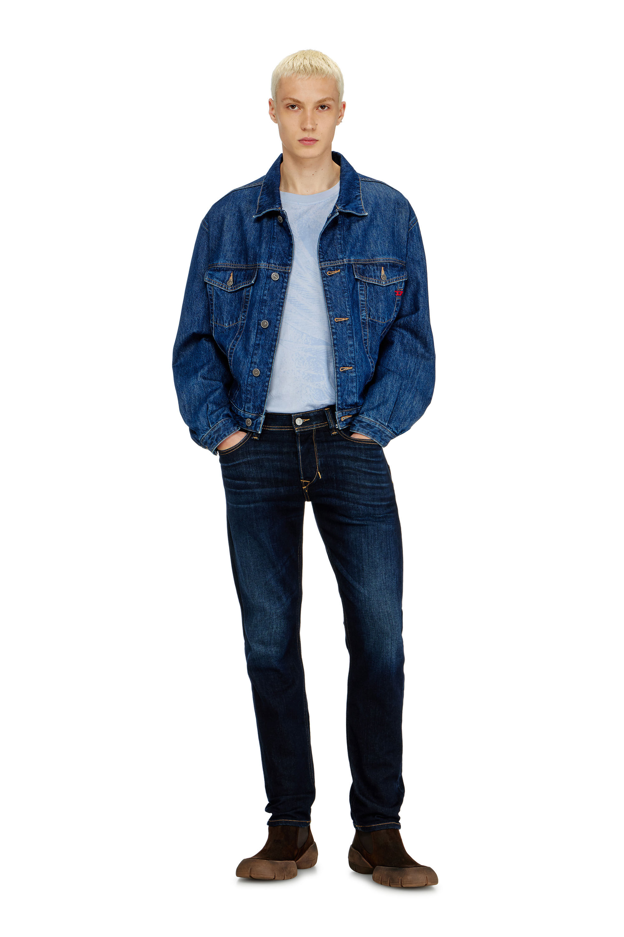Diesel - Regular Jeans 1986 Larkee-Beex 09Q15 Homme, Bleu Fonc&eacute; - Image 1