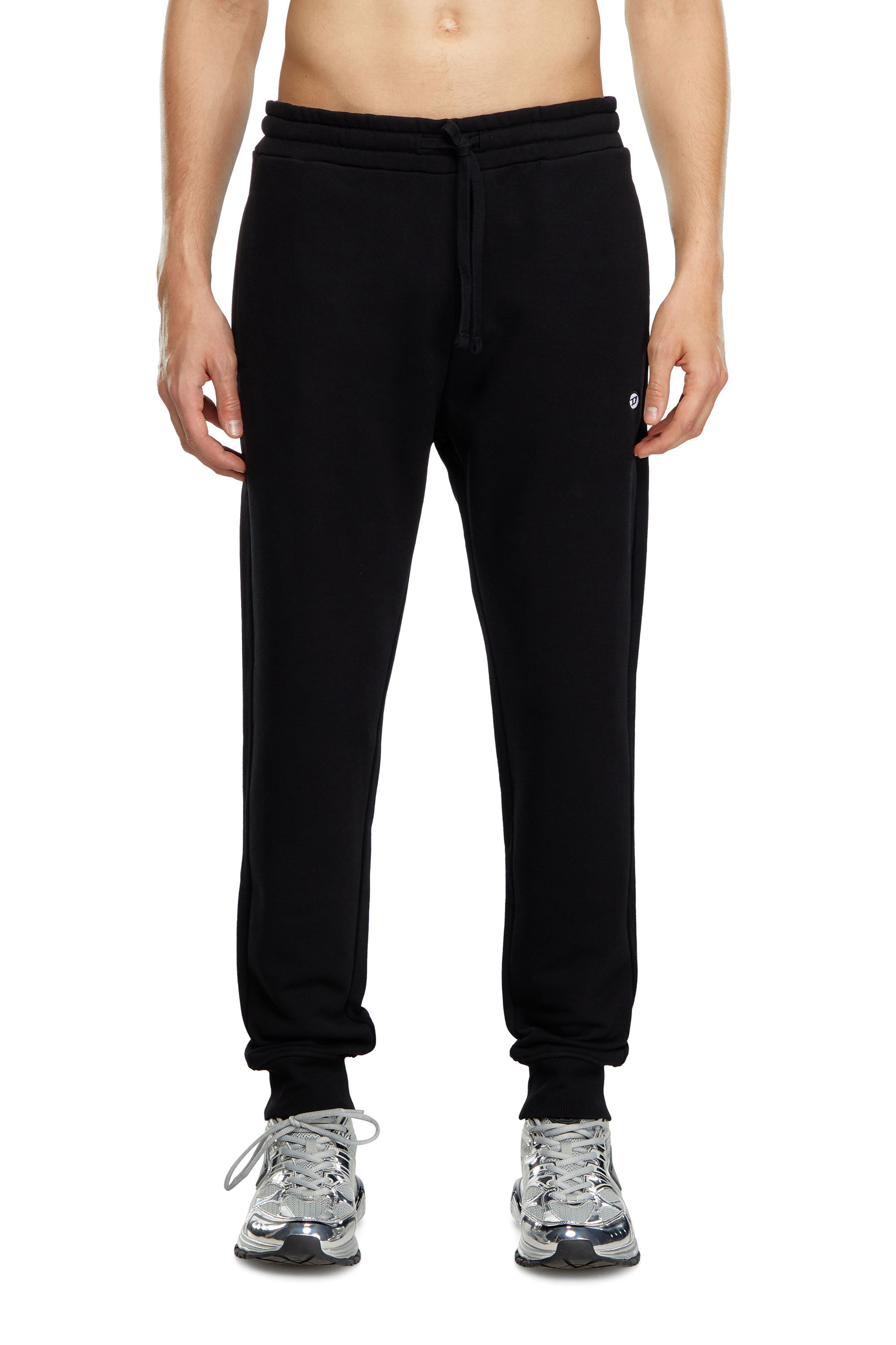 Diesel - P-TARY-DOVAL-PJ, Man's Track pants with Oval D patch in Black - 3