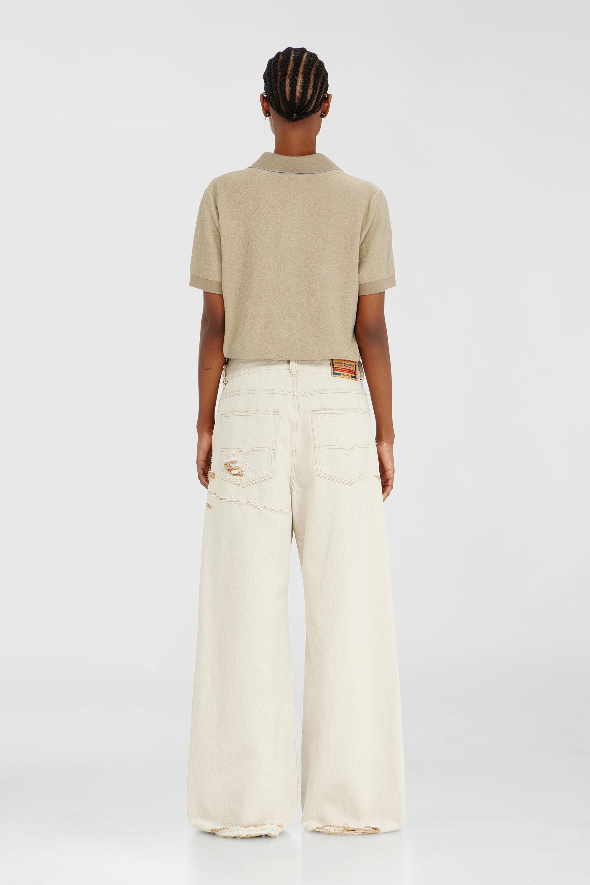 Diesel - Relaxed Jeans 1996 D-Sire 09P89 Femme, Beige - Image 3
