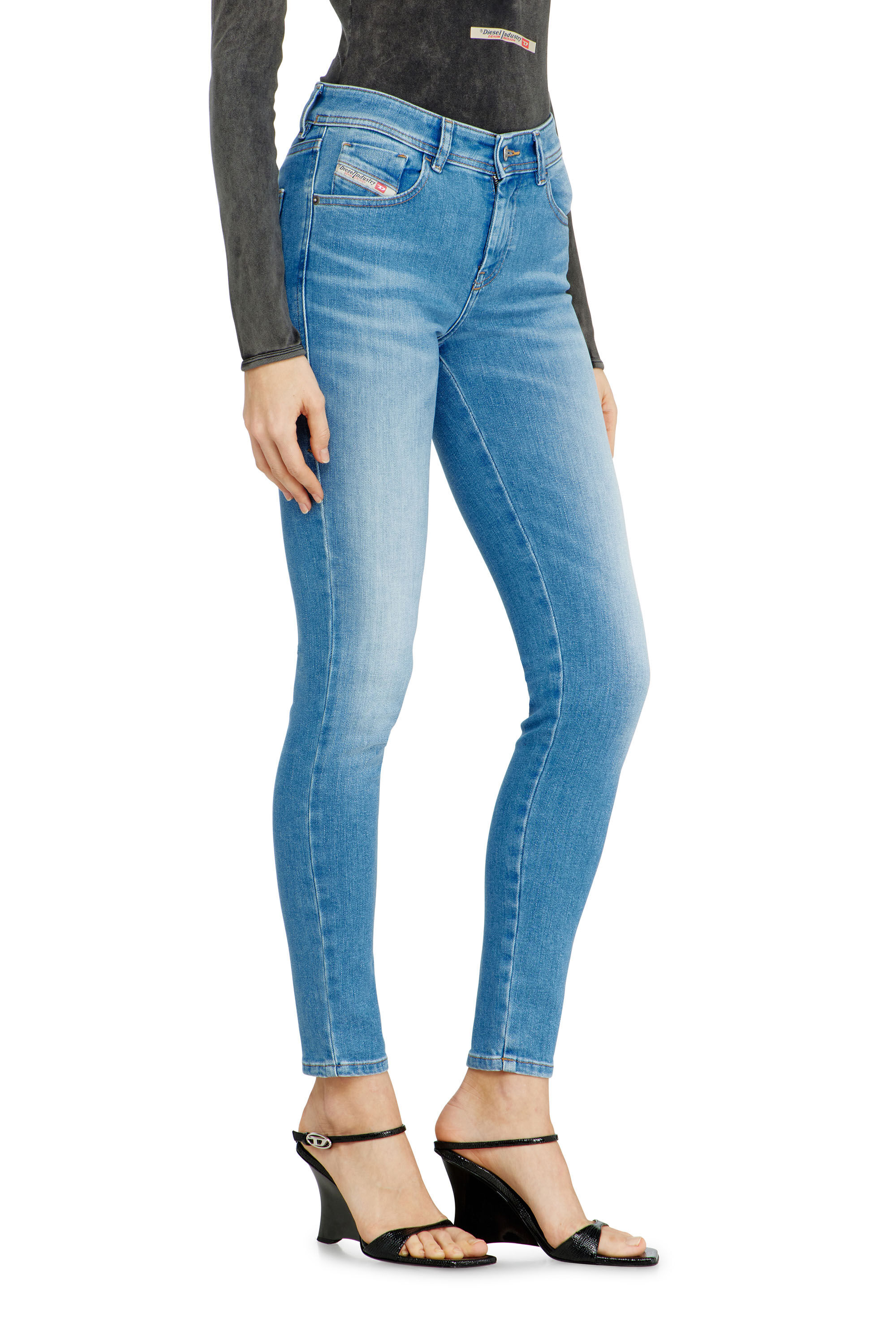 Diesel - Damen Skinny Jeans 2017 Slandy 09L94, Hellblau - 7