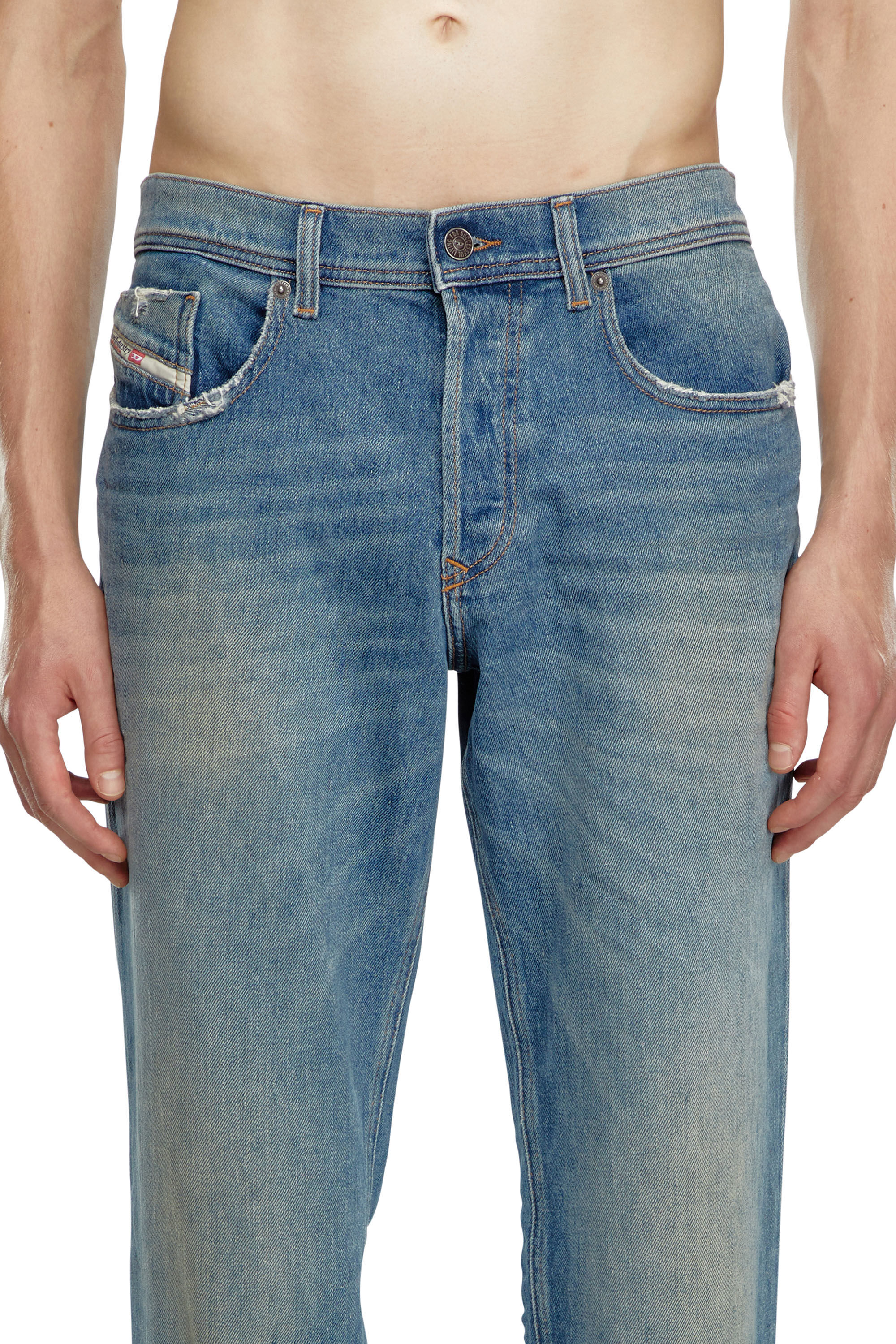 Diesel - Man Tapered Jeans 2023 D-Finitive 0GRDB, Light Blue - Image 5