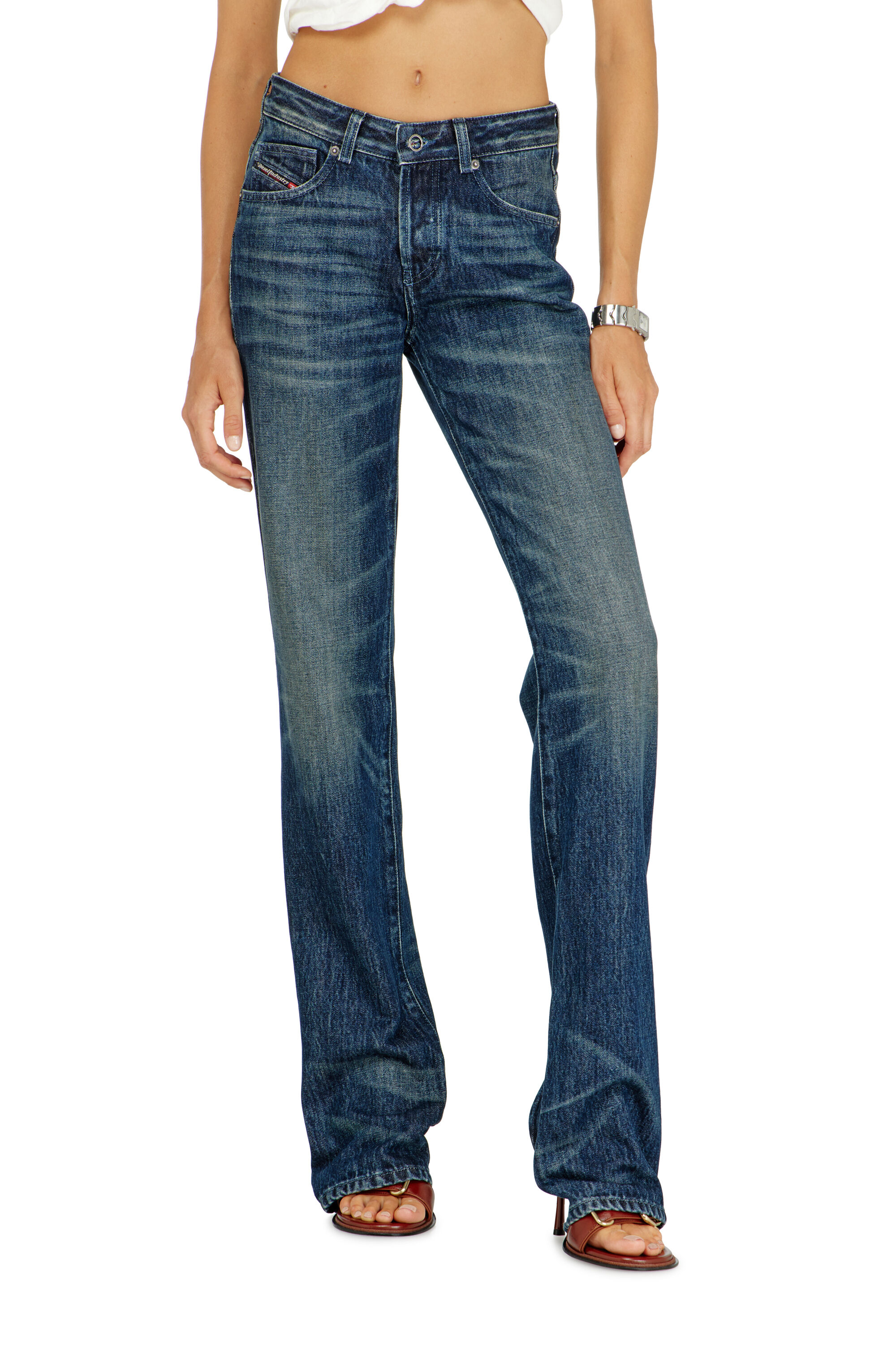 Diesel - Regular Jeans D-Heel 007FZ Femme, Bleu Fonc&eacute; - Image 5