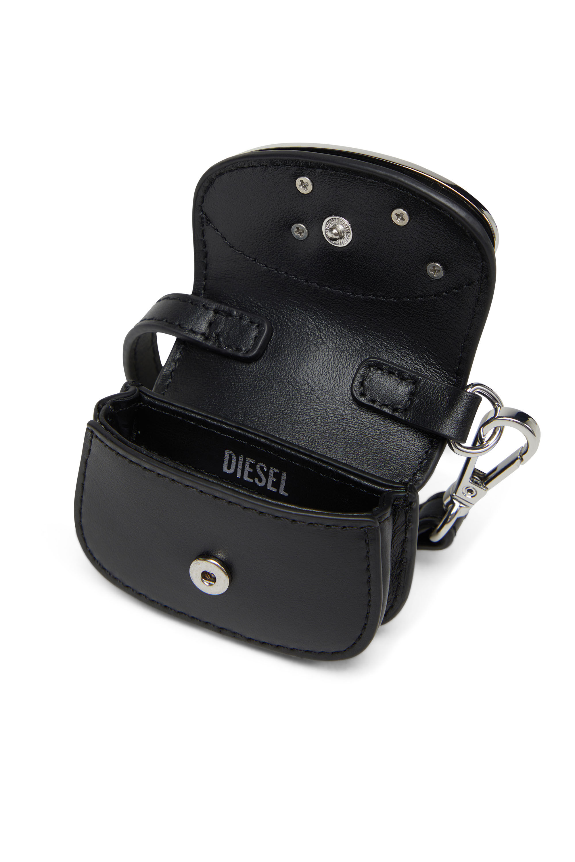 Diesel - 1DR MICRO, Breloque de sac en cuir Femme in Noir - 3