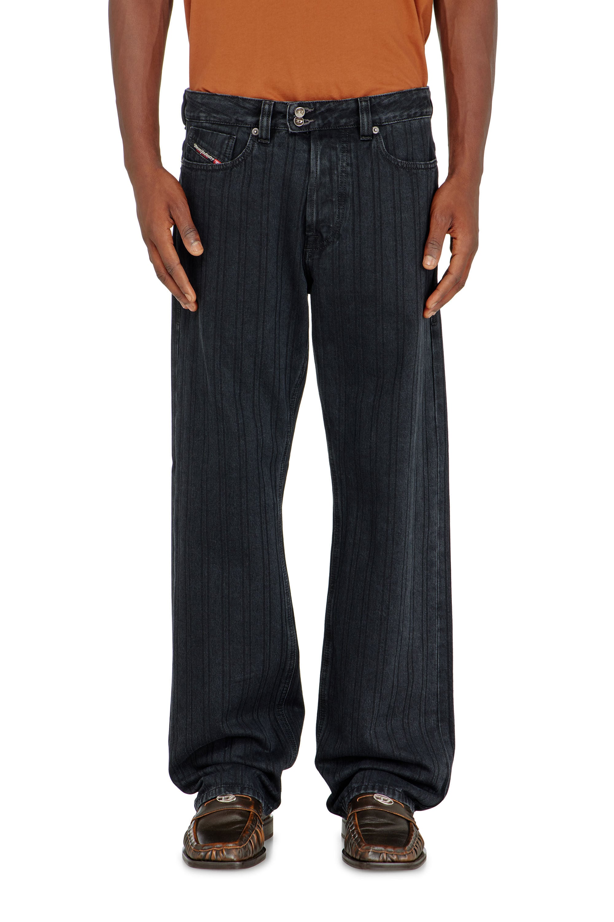 Diesel - Herren Relaxed Jeans 1980 D-Eeper 09Q12, Schwarz/Dunkelgrau - 4